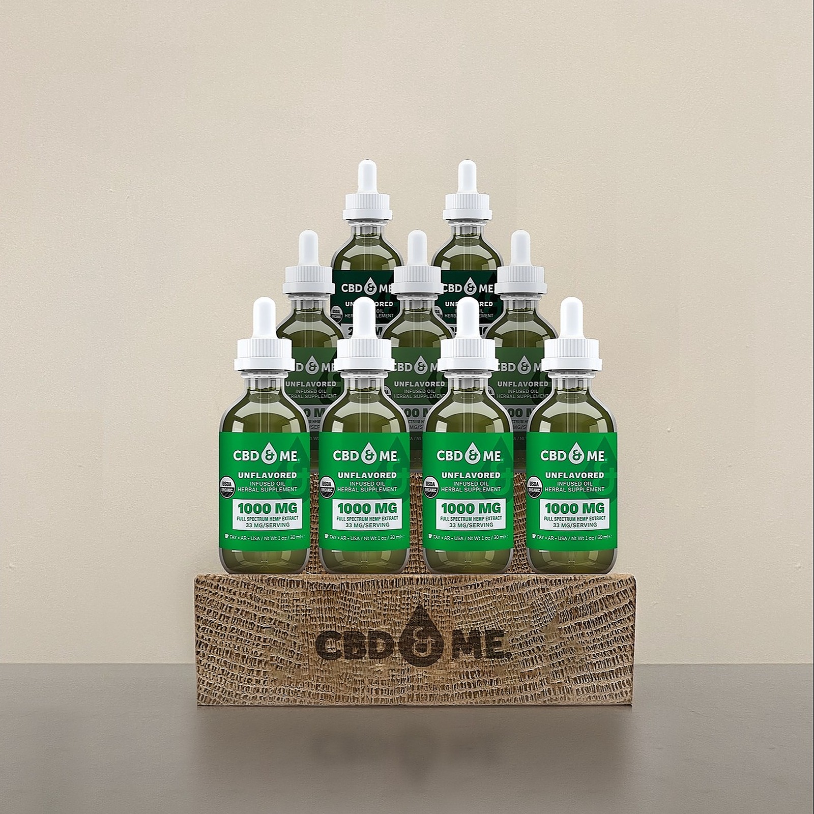 CBD & ME®: Organic Infused Oil Herbal Supplement - Almond 250 mg/oz (1oz)