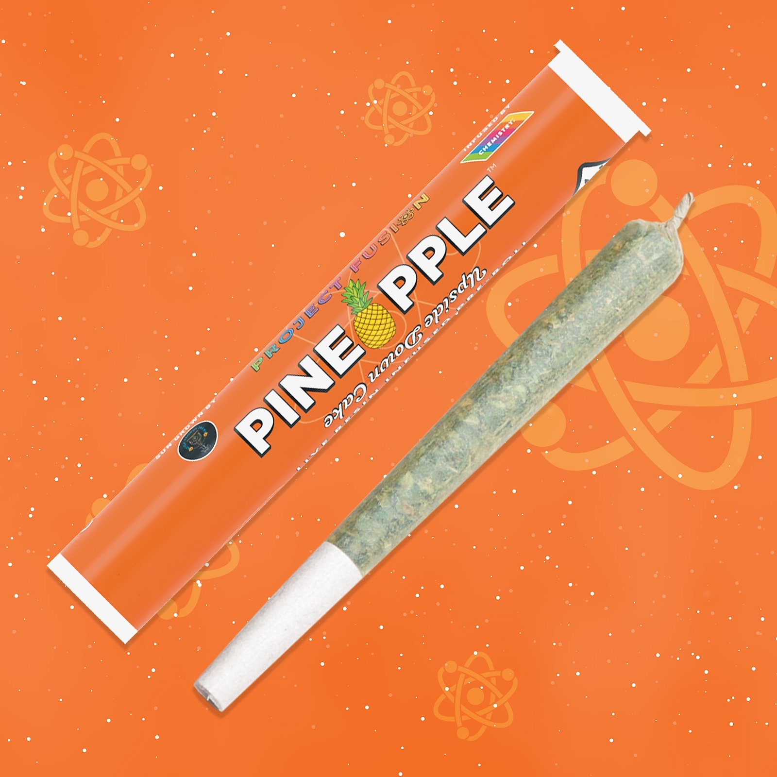 Upside Down Pineapple Cake' 1 gram infused preroll by Jetpacks review, MRC  Hip Hop