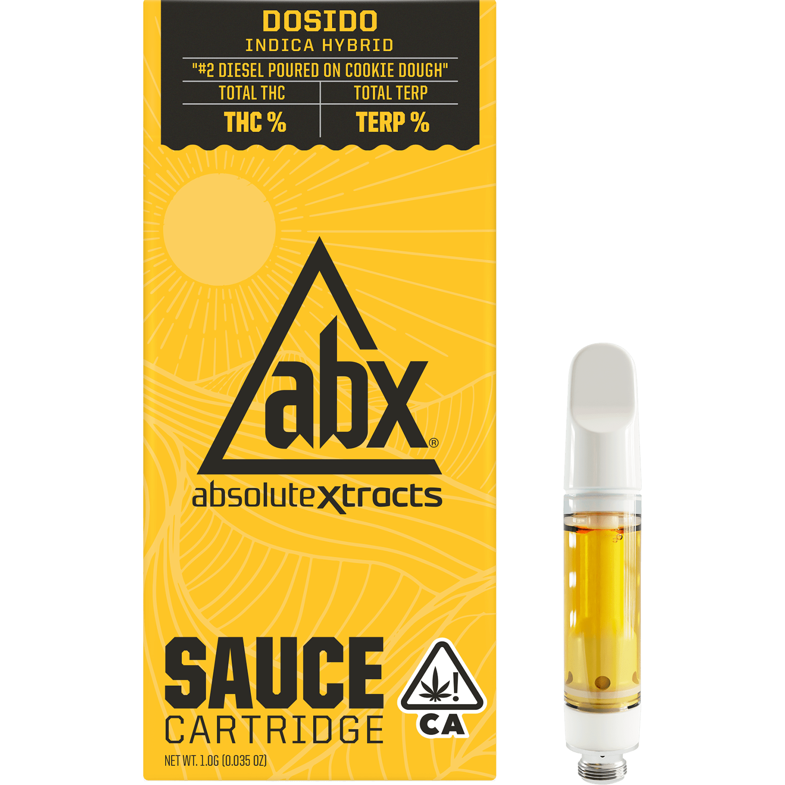 ABX AbsoluteXtracts ABX Dosido Sauce Cartridge 1g Leafly