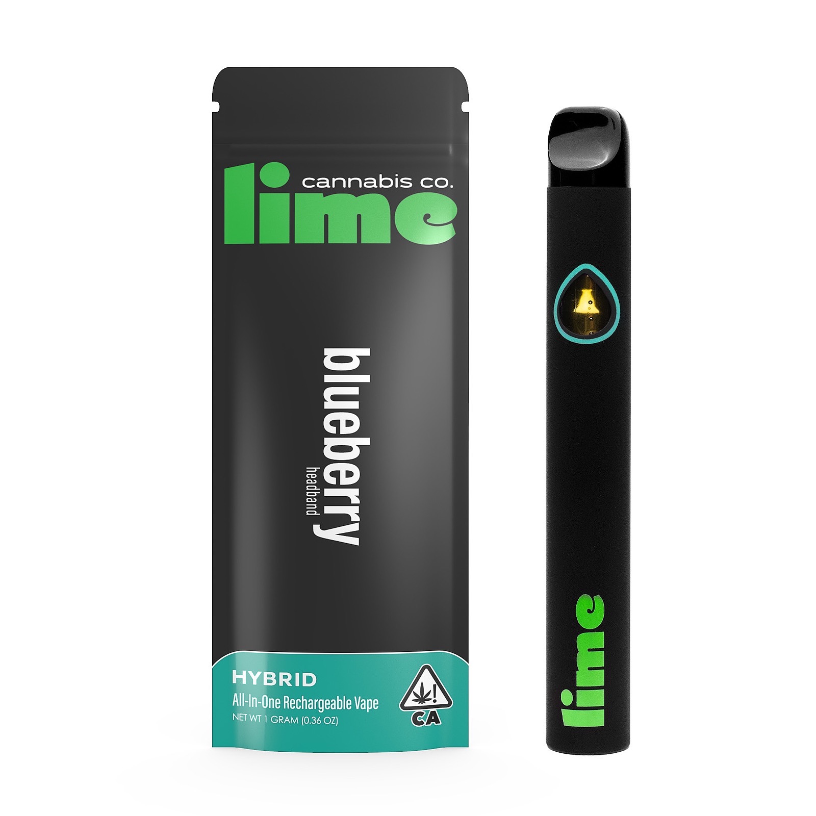 Lime Hybrid (1g Premium AllInOne Vape) Blueberry Headband Leafly