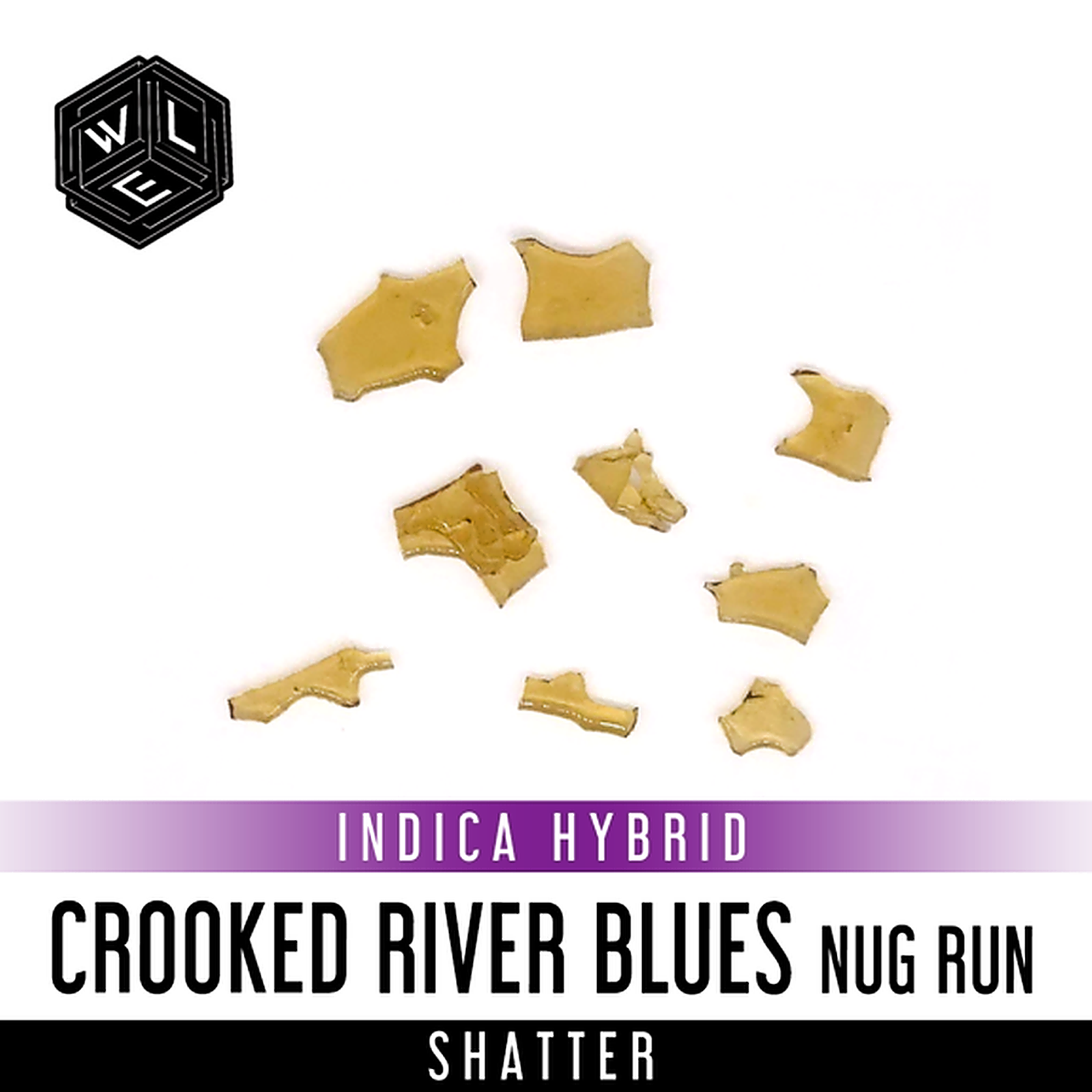White Label Extracts Crooked River Blues Nug Run Shatter 1 Gram Leafly