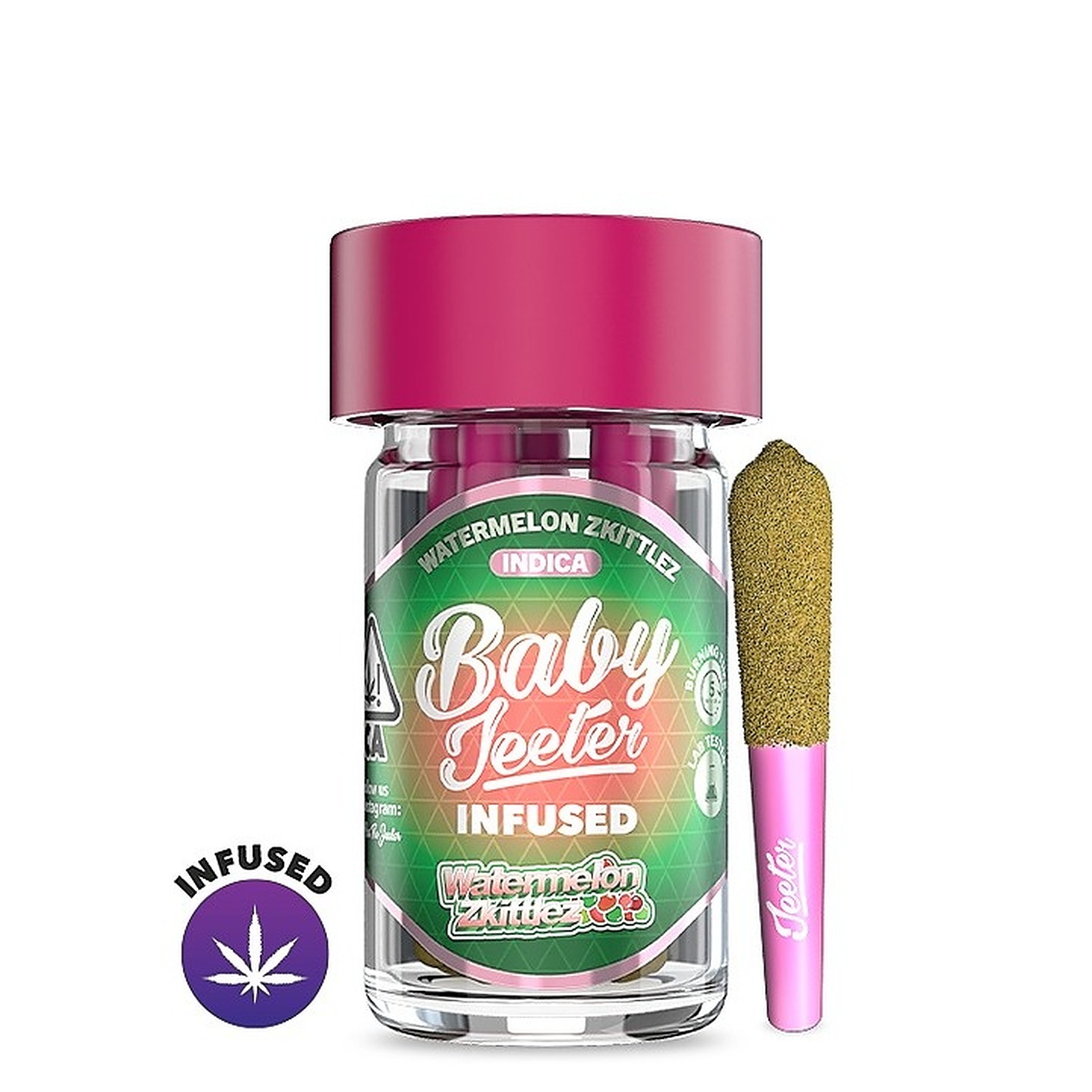 Jeeter Watermelon Zkittlez Infused Baby Jeeter 5 Pack 2.5G Leafly