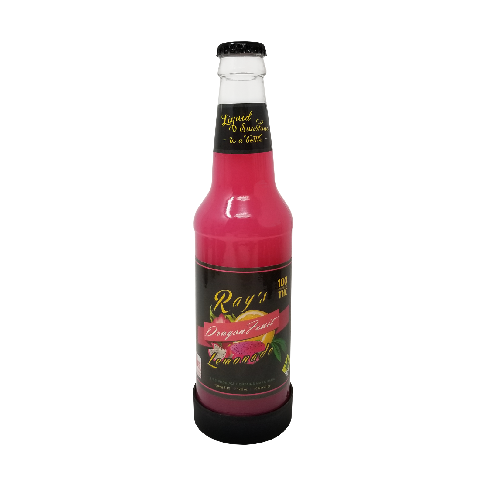 Ray's Lemonade Ray's Dragon Fruit Lemonade 100mg THC Leafly