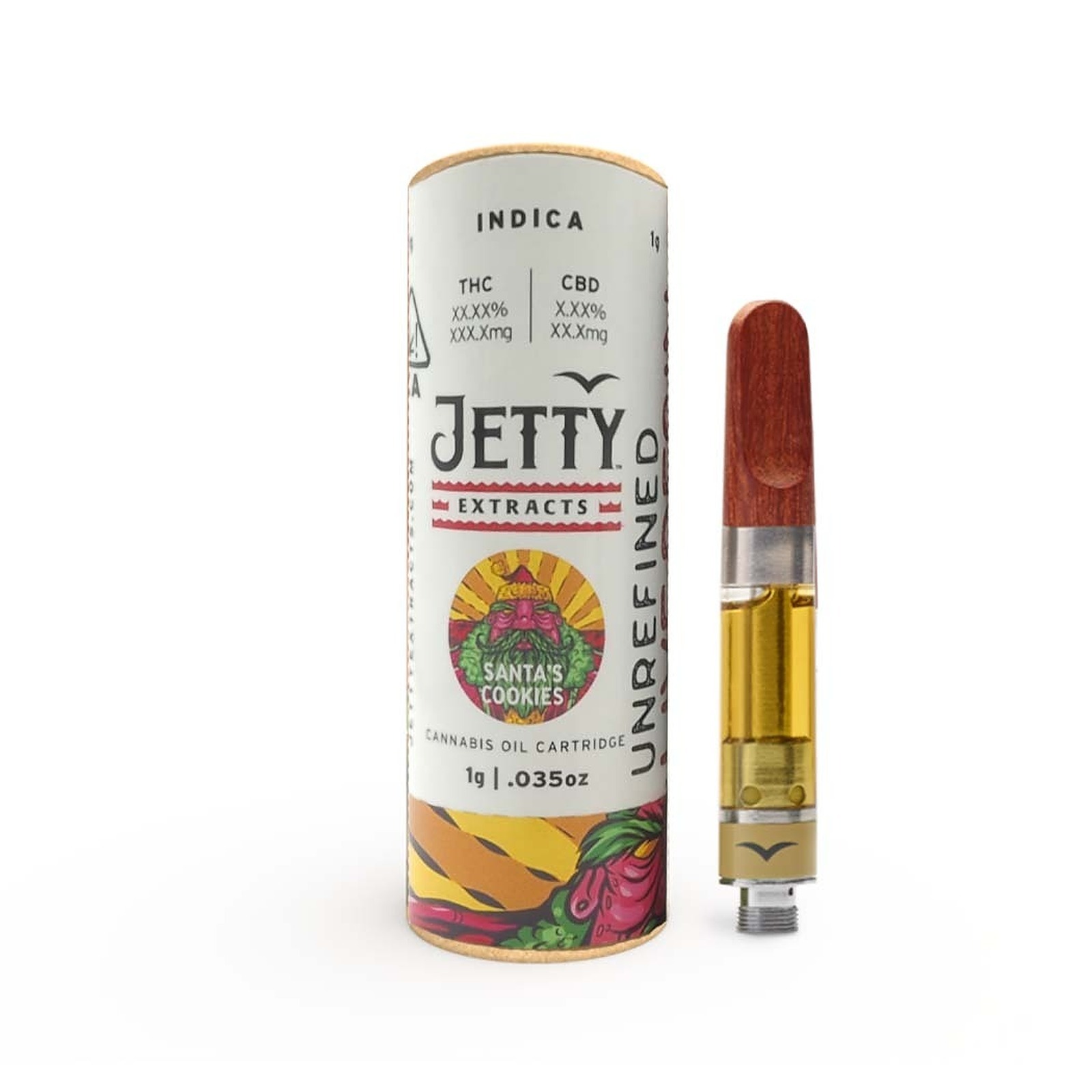 Jetty Extracts Santa's Cookies UNREFINED Live Resin Cartridge 1g Leafly