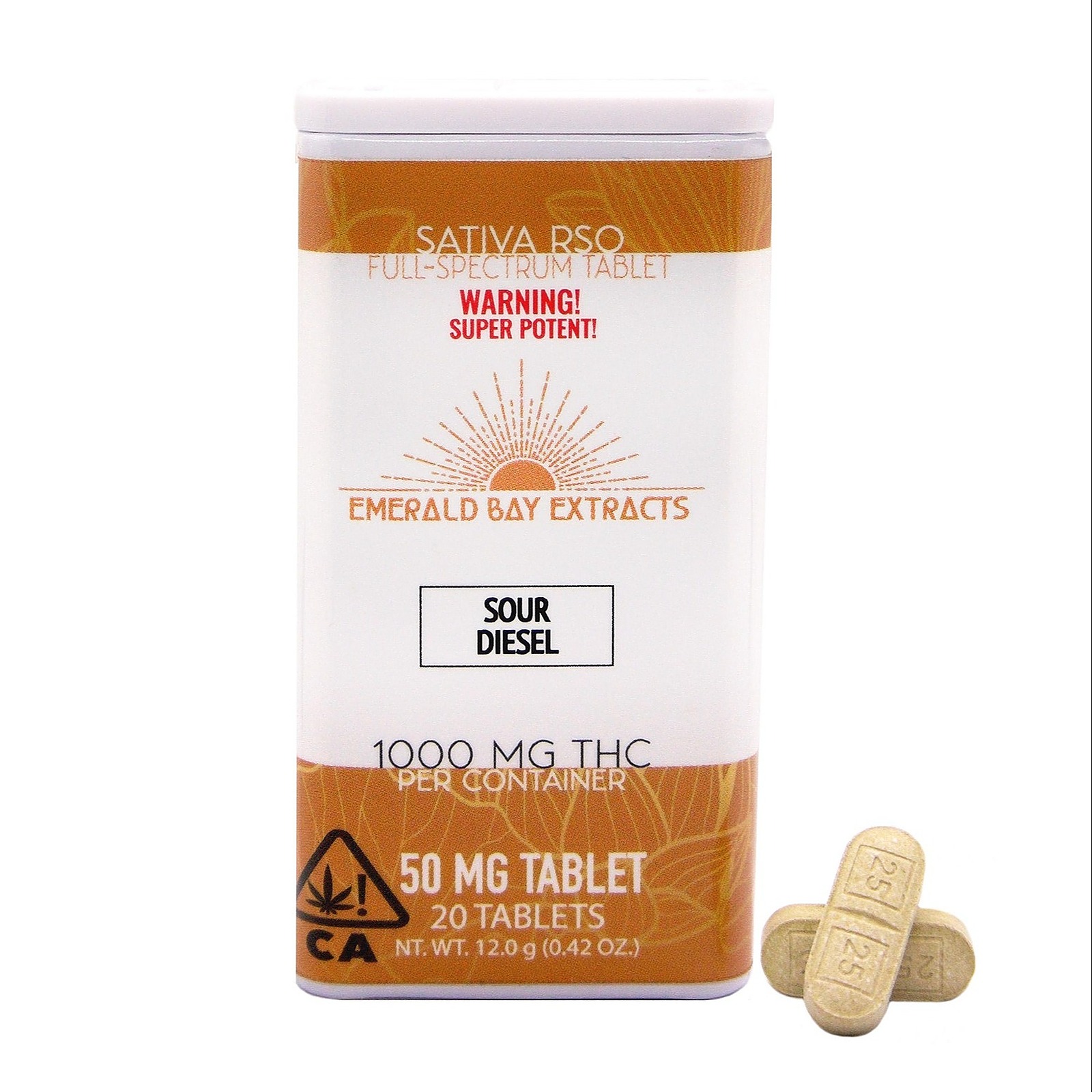 Emerald Bay Extracts Sour Diesel RSO Tablet [50mg] (1000mg Package