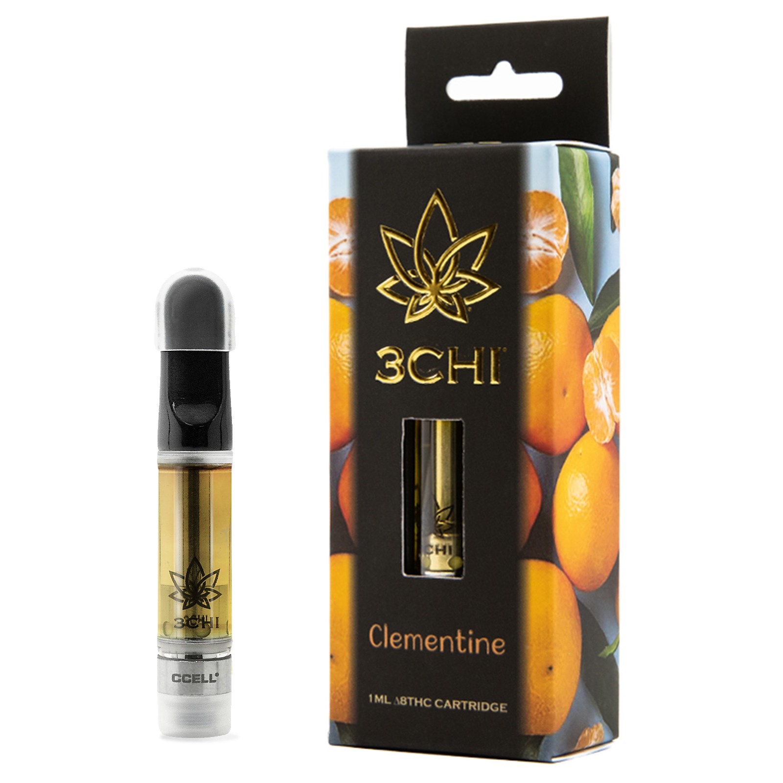 3CHI: Delta 8 THC Vape Cartridge - Clementine (CDT) - 1ml | Leafly