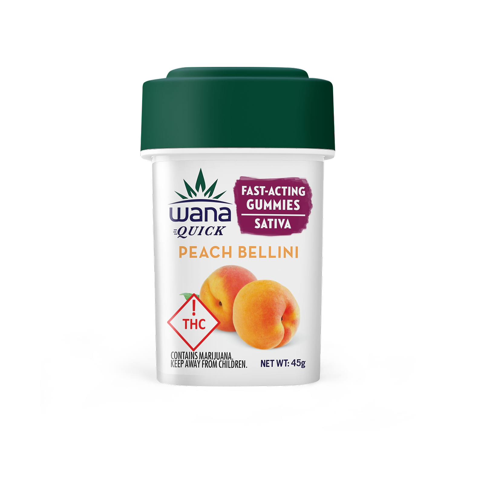 Wana Brands Wana Quick Medical Peach Bellini (High Dose) Leafly
