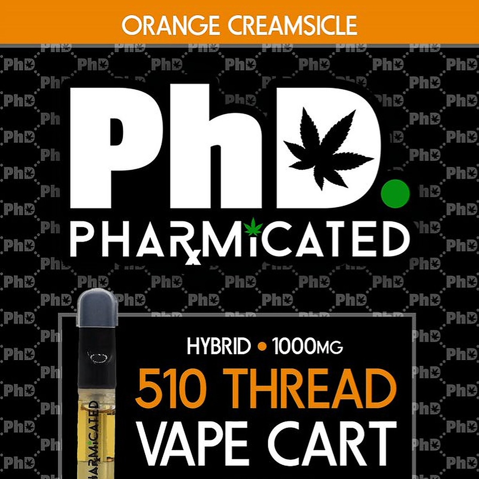 Pharmicated PhD 510T Vape Cart Orange Creamsicle Leafly