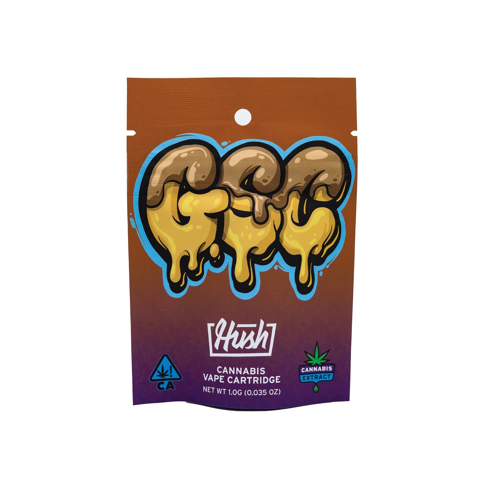 HUSH: GSC Flavored Distillate Vape Cartridge 1g | Leafly