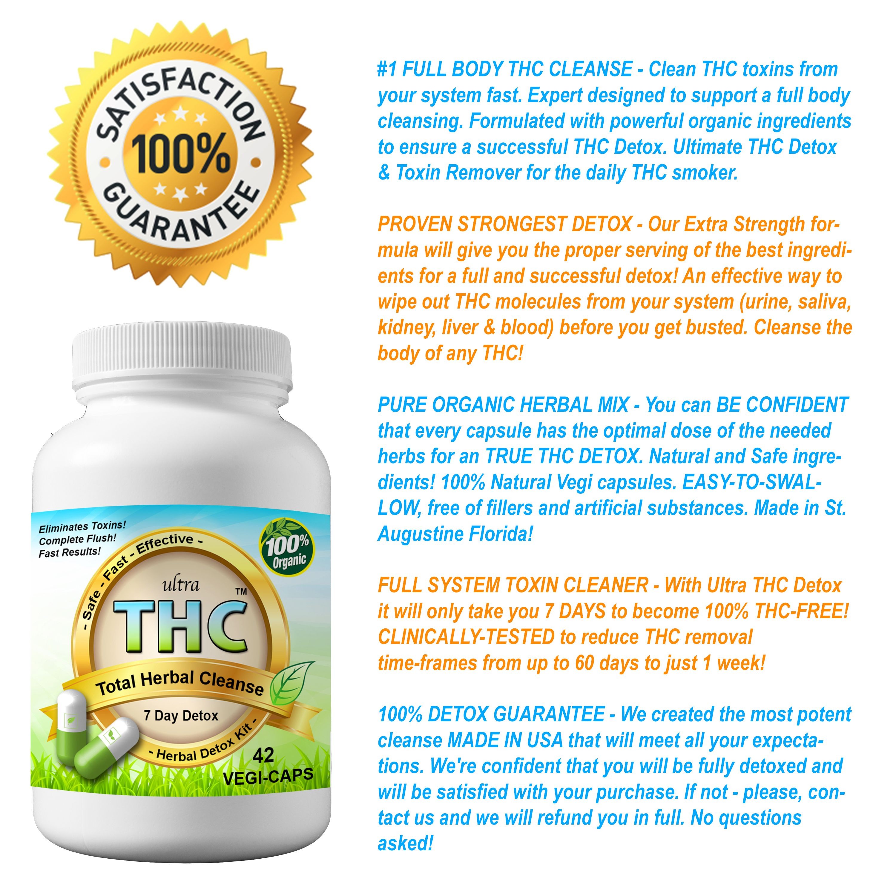 Pass Drug Test With Ultra THC Magic Detox™ Full THC Detox Kit Cleanse!:  Pass Drug Test! Magic Detox™ Full Body THC Detox Kit