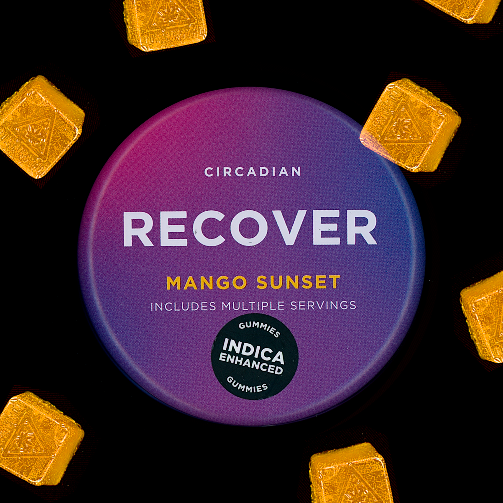 CIRCADIAN Gummies: CIRCADIAN Gummies - Indica - Mango Sunset - 5mg each - 100mg total | Leafly