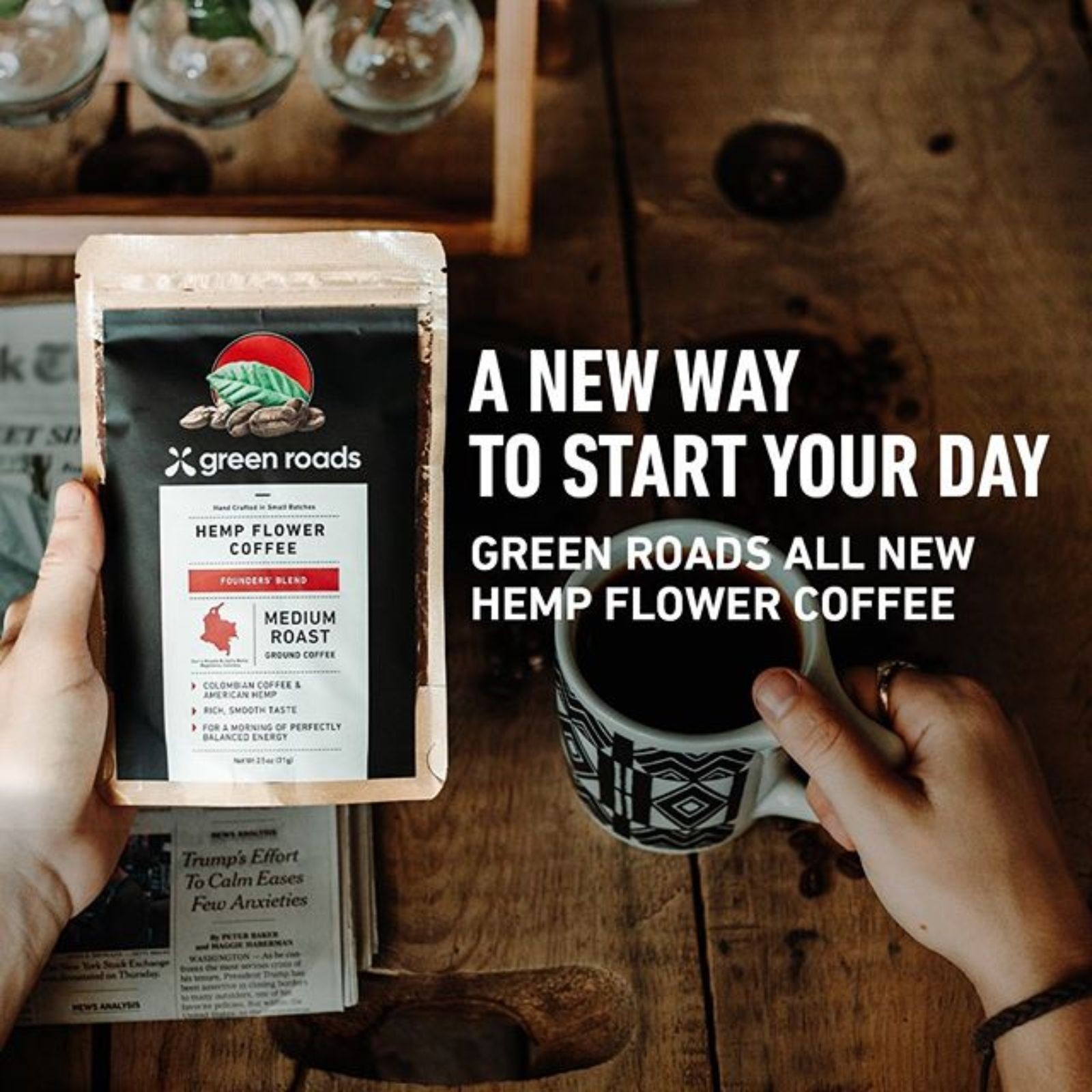 Green Roads Hemp Flower Coffee Founders Blend Cbd