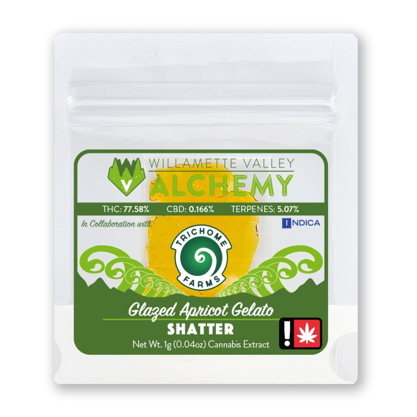 Glazed Apricot Gelato Shatter 1g Leafly