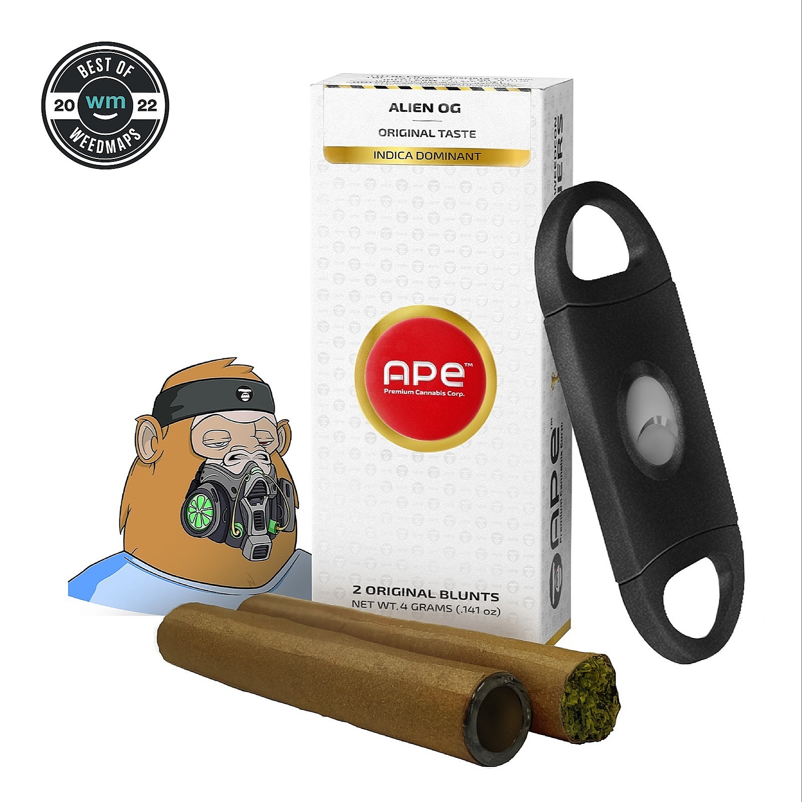 APE Premium Cannabis Corp.: ALIEN OG - Double Blunt 4 G | .141 Oz | Leafly