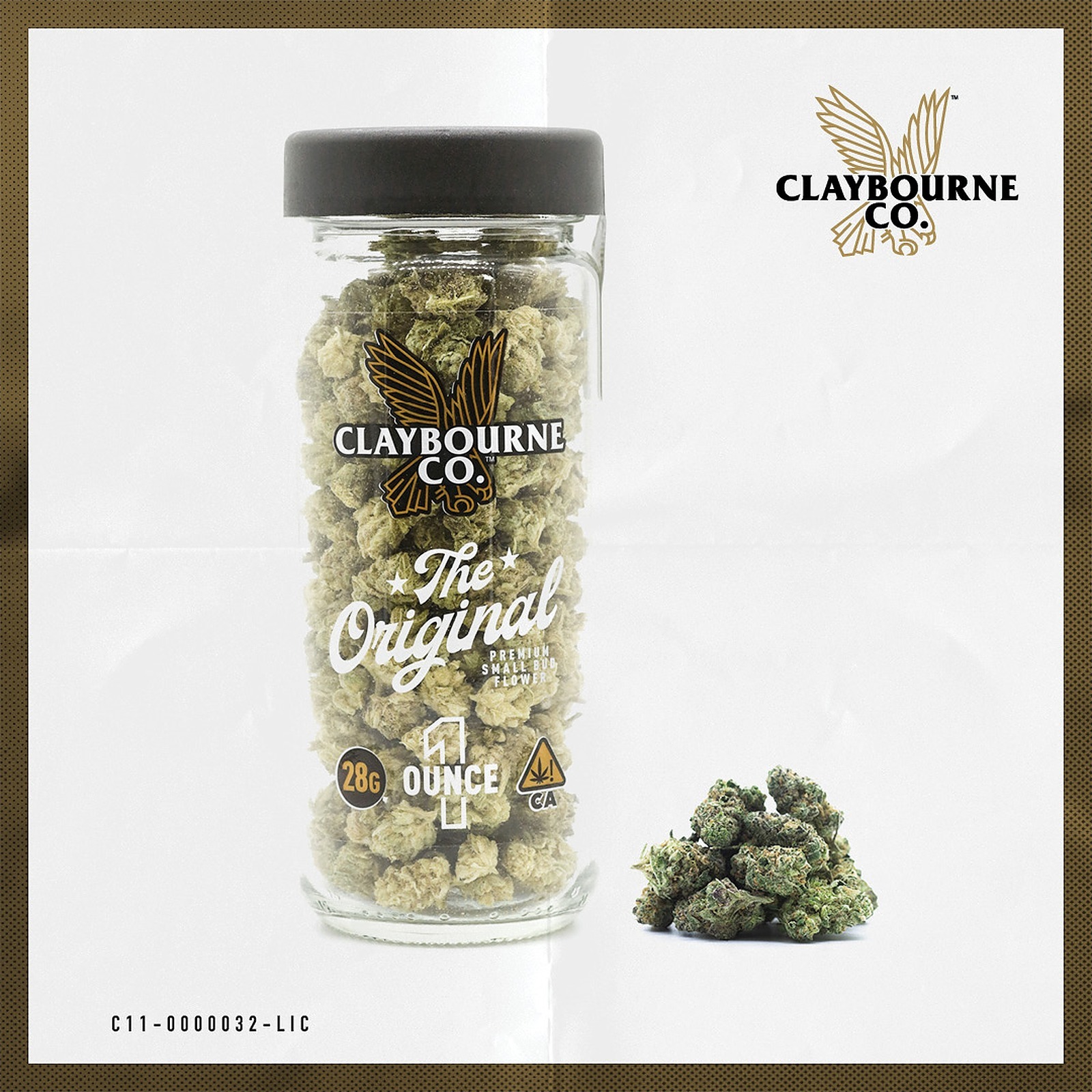 Claybourne Co. Gush Mints (28g) Small Buds Leafly