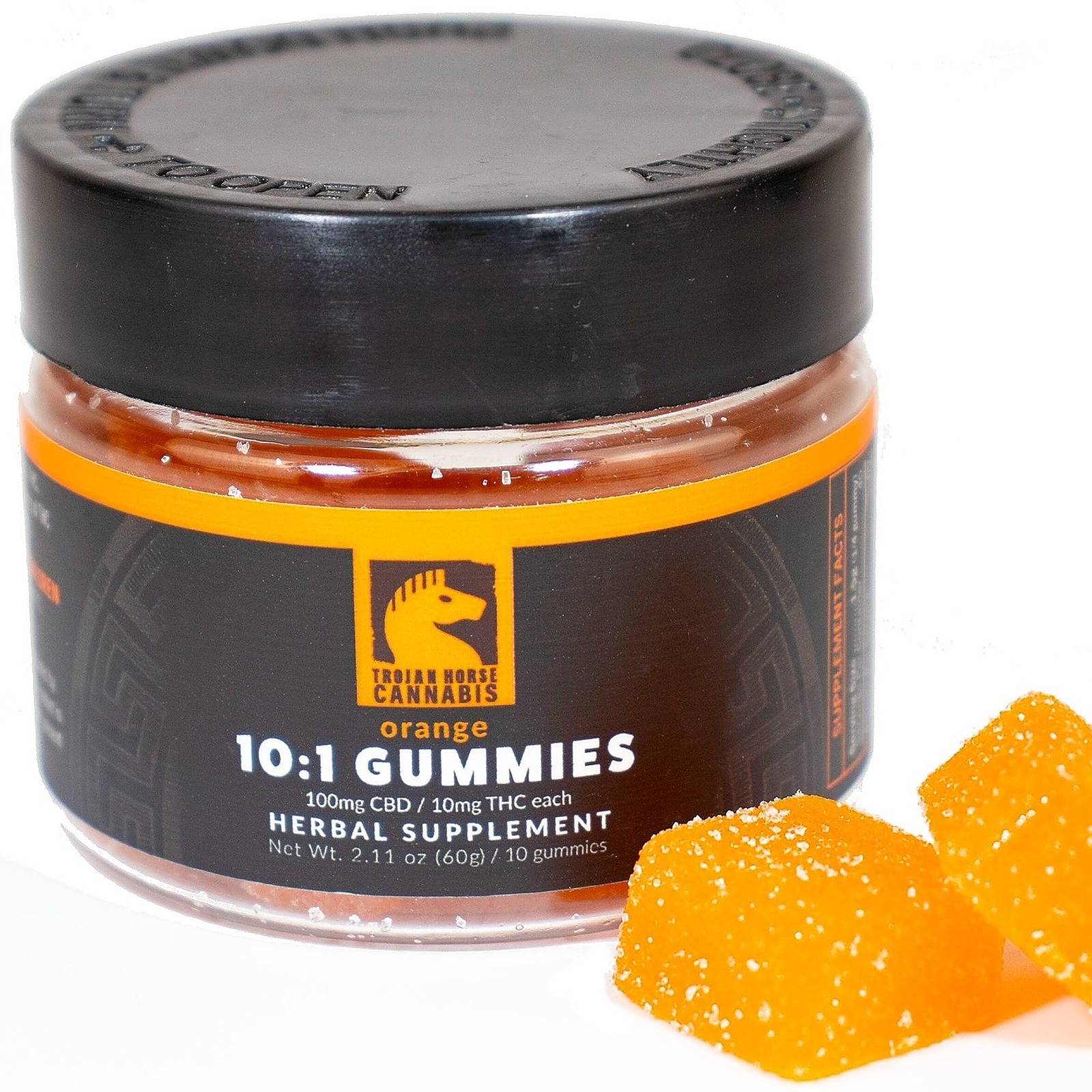 Orange Gummies, 10mg D9 THC