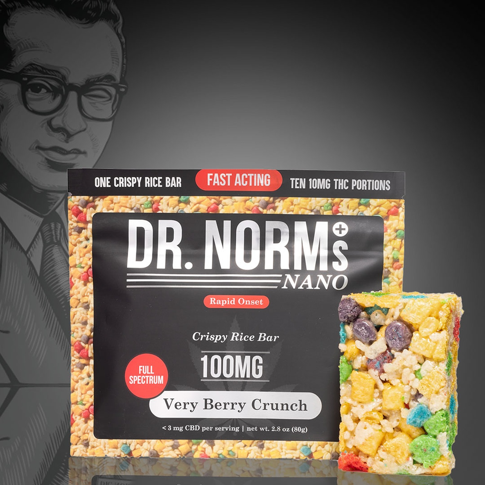 DR. NORM'S: Fast-acting Nano Very Berry Crunch Rice
