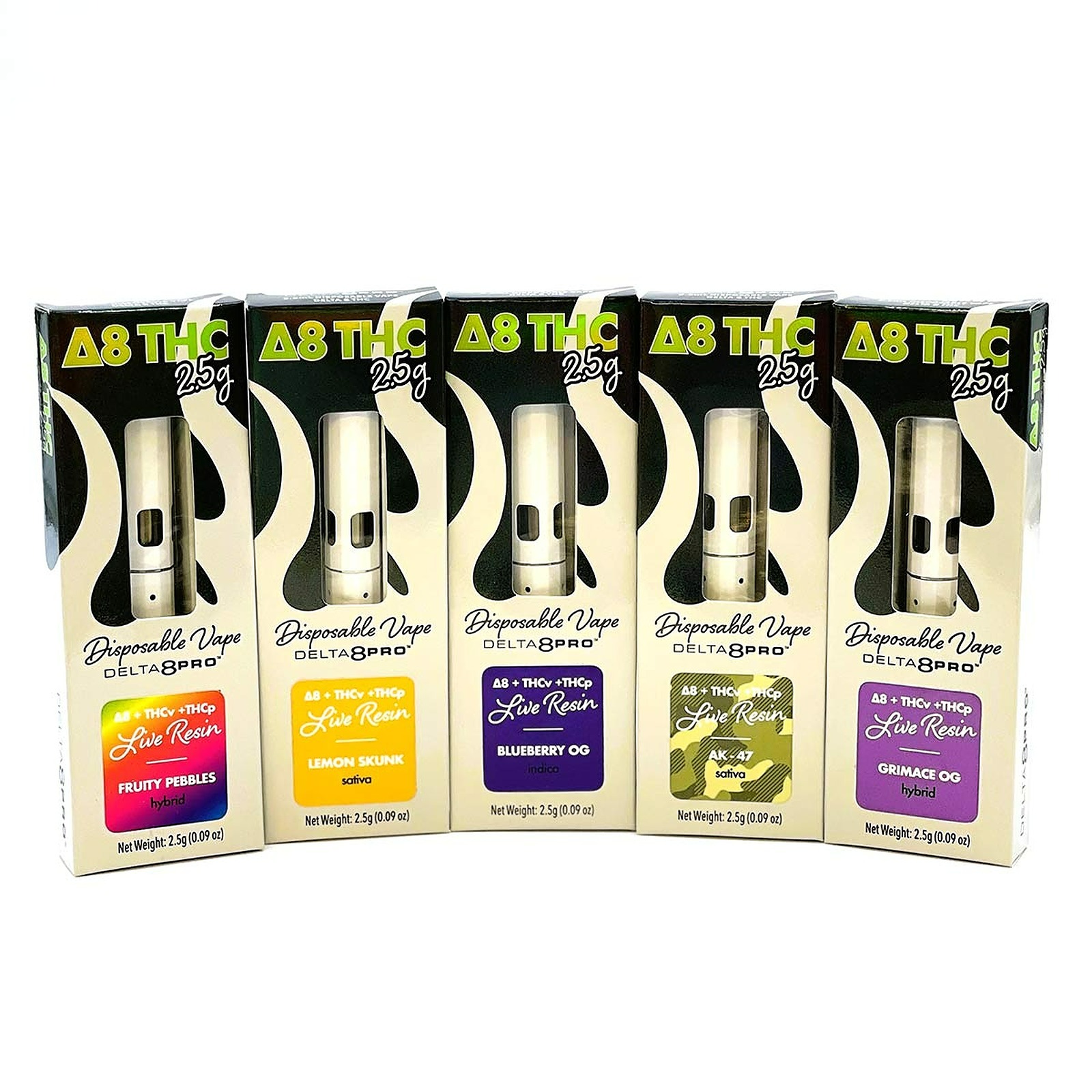 Delta 8 Pro 2.5mL Live Resin Disposable (Delta8, THCv, THCp) 5