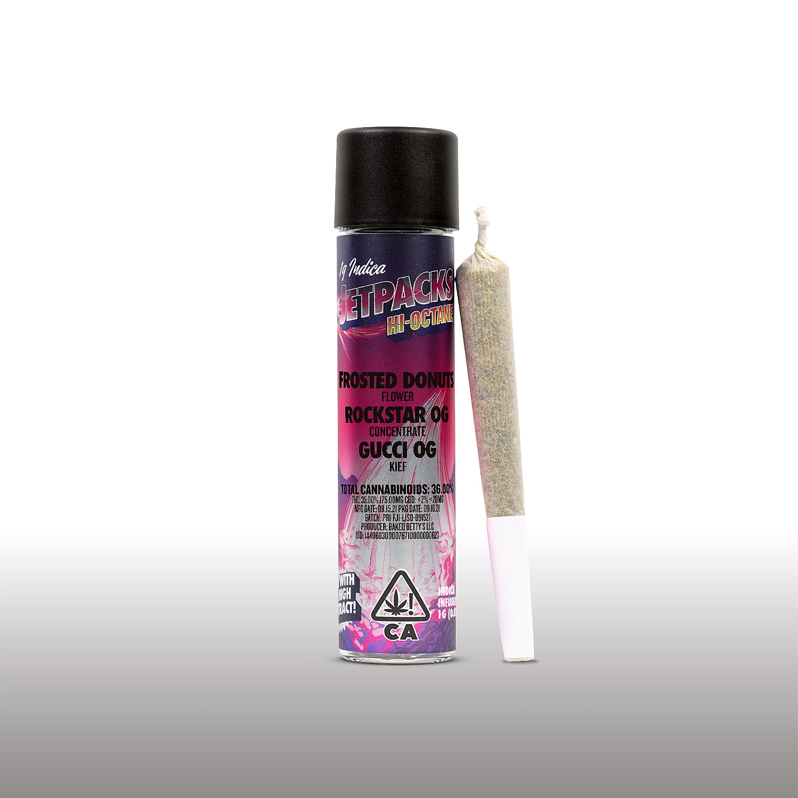 Jetpacks Frosted Donuts/Rockstar OG/Gucci OG (1G Infused PreRoll