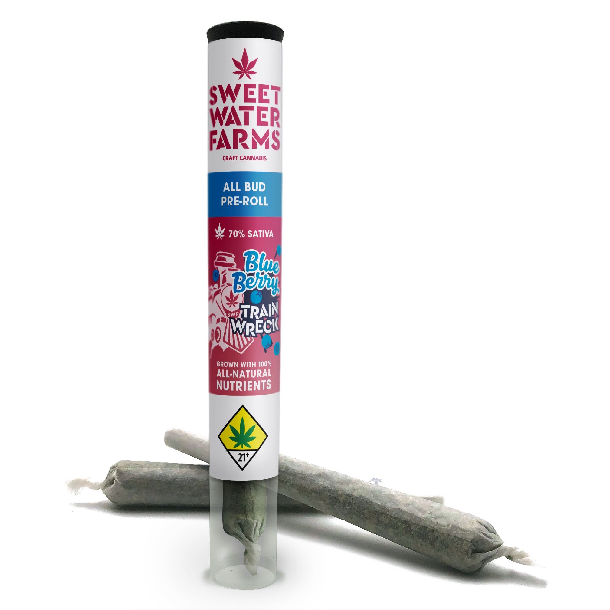 Sweetwater Farms Blueberry Trainwreck PreRolled Joints 1g (2pack