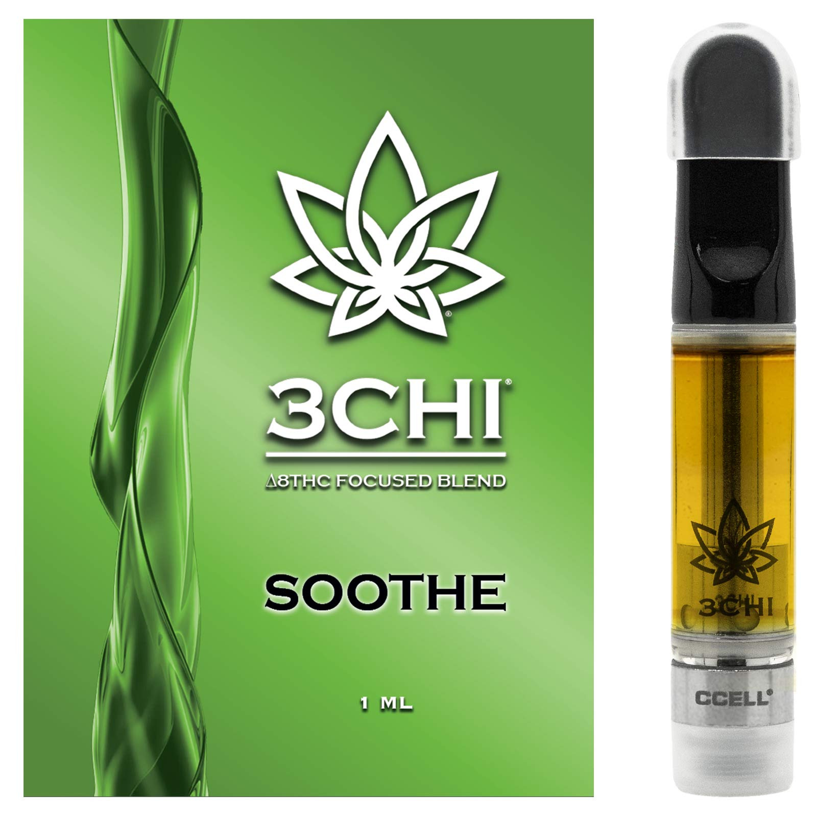 3CHI: Delta 8 Focused Blends Vape Cartridge - Soothe | Leafly