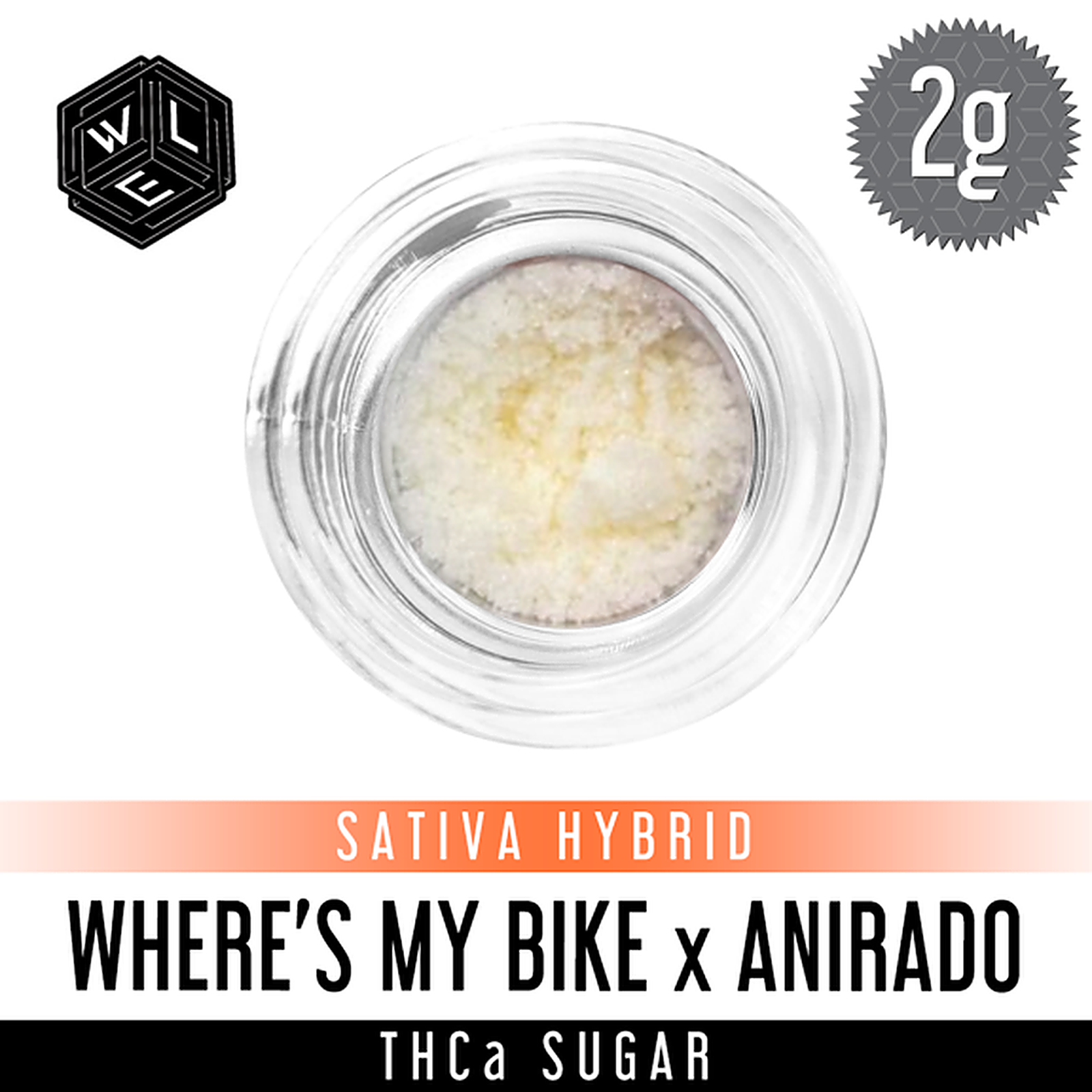 White Label Extracts: Where's My Bike x Anirado THCa Sugar 2g | Leafly