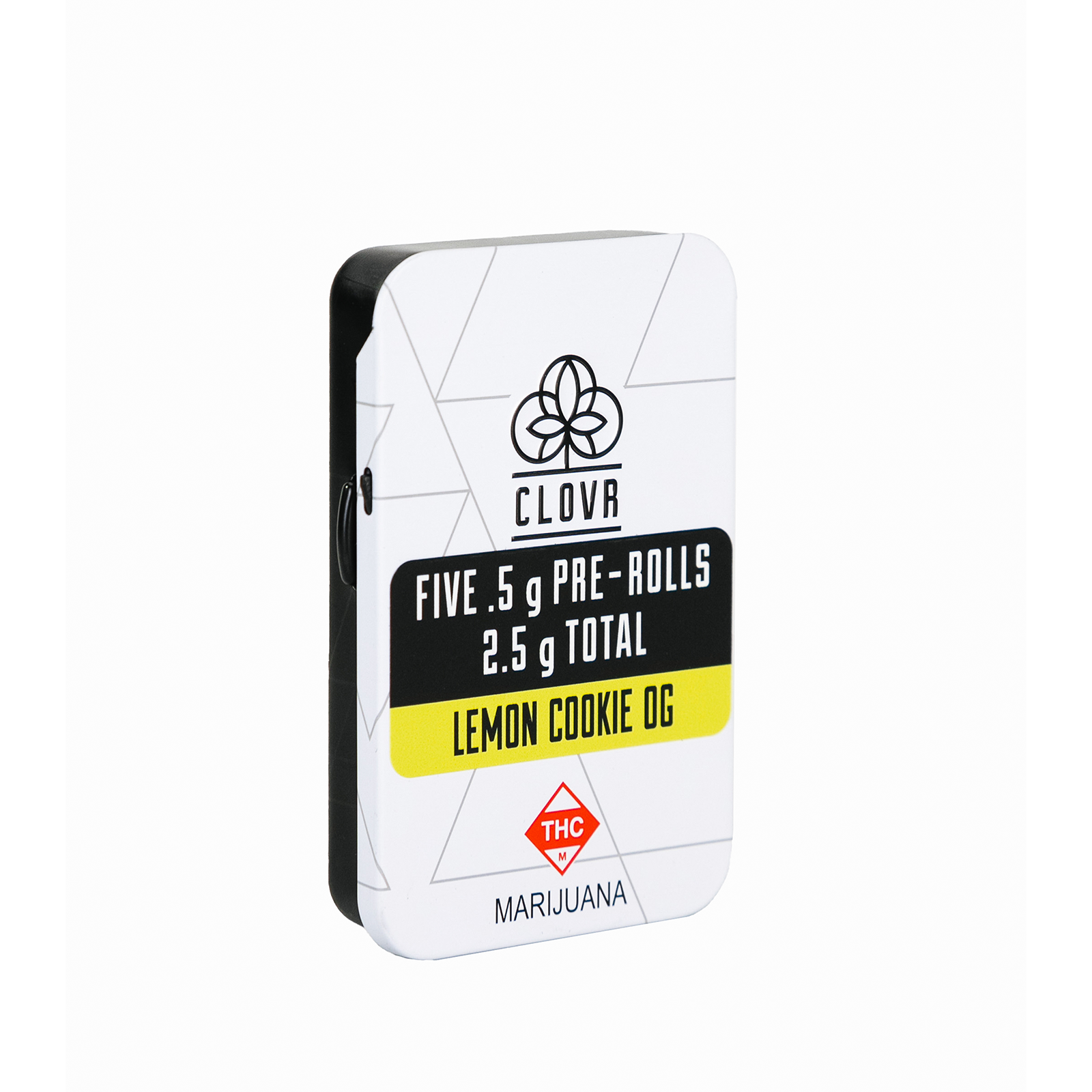 CLOVR CLOVR Prerolls 0.5g 5 Pack Tin Lemon Cookie OG Leafly