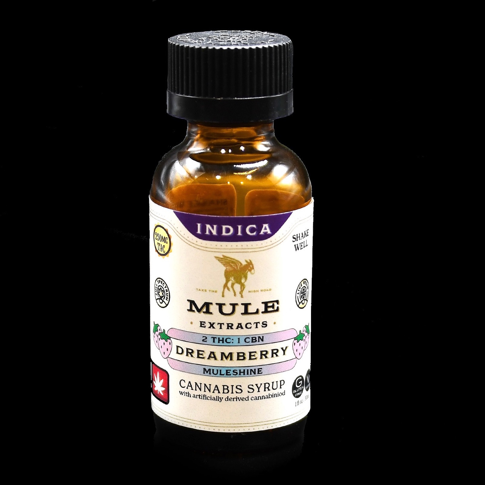 Mule Extracts 250mg Dreamberry Muleshine 21 THCCBD Leafly