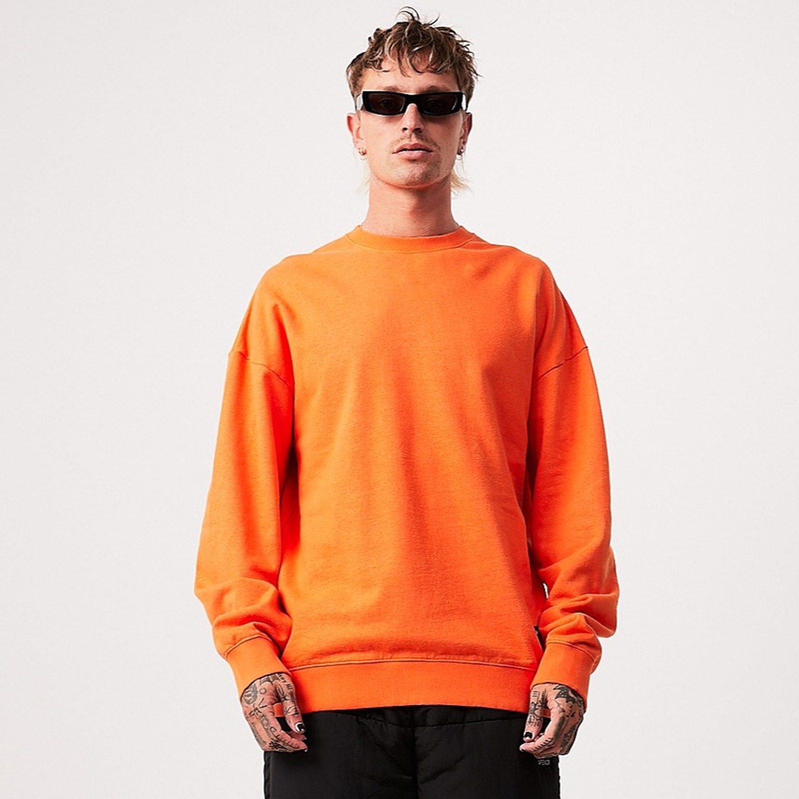 AFENDS: Afends Mens Sativa - THC Essentials - Hemp Oversized Crew Neck ...