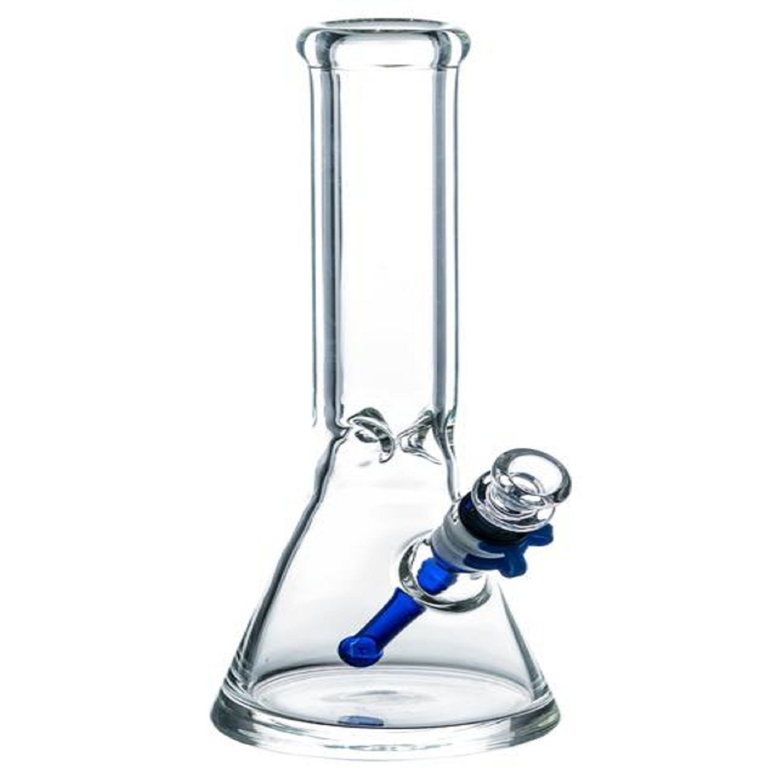 Stash Lab Technologies 12" Thick Glass Beaker Bong with Colored Downstem Leafly
