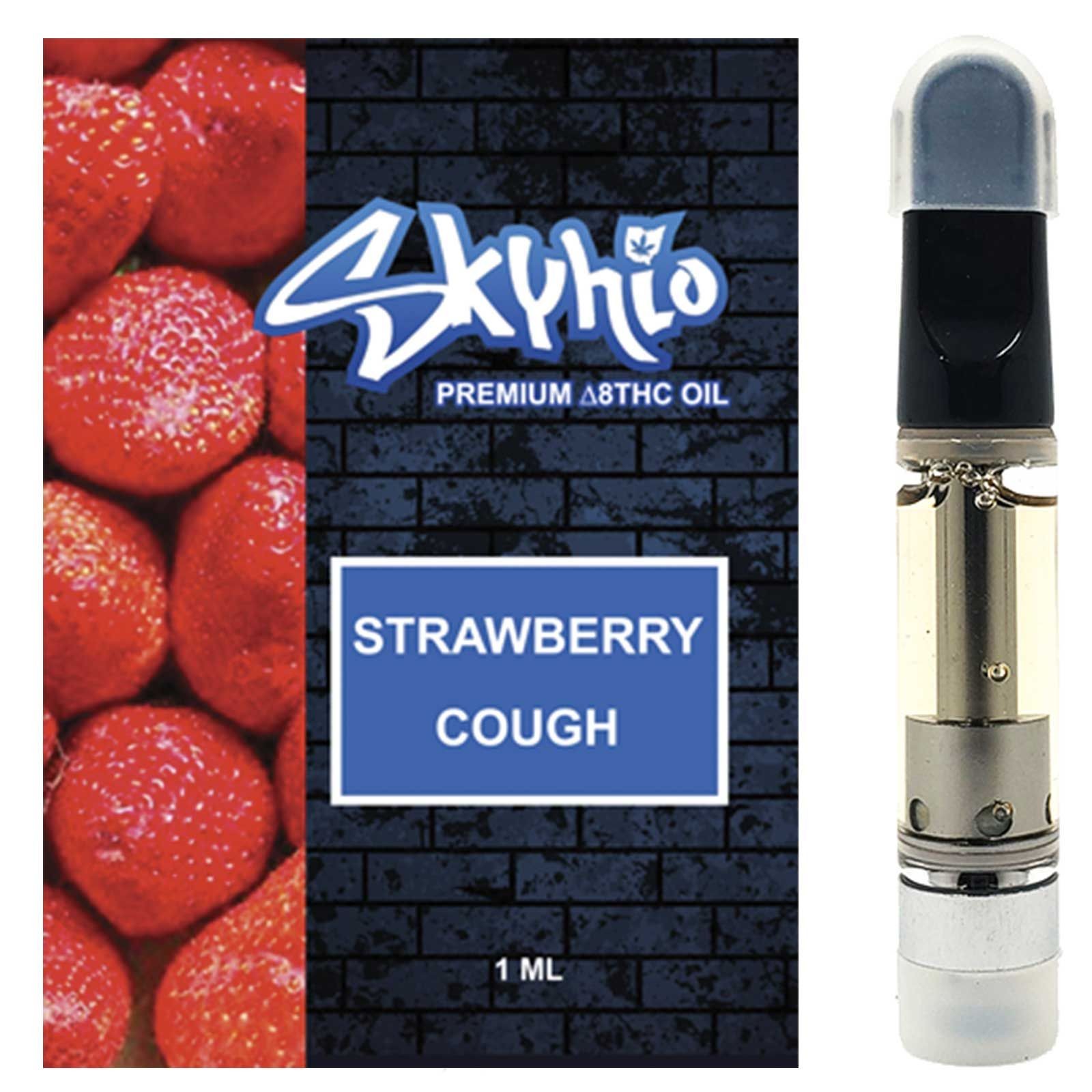 Skyhio Delta 8 Vape Cartridge Strawberry Cough Leafly