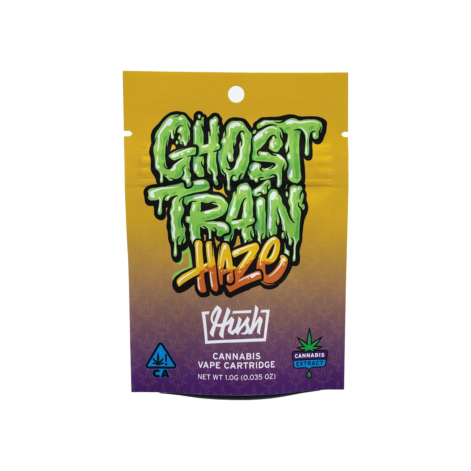 HUSH Ghost Train Haze Flavored Distillate Vape Cartridge 1g Leafly