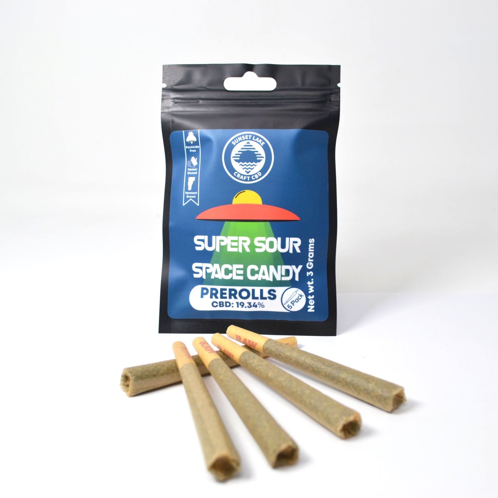 Sunset Lake CBD Save 20 with code "Leafly" Super Sour Space Candy