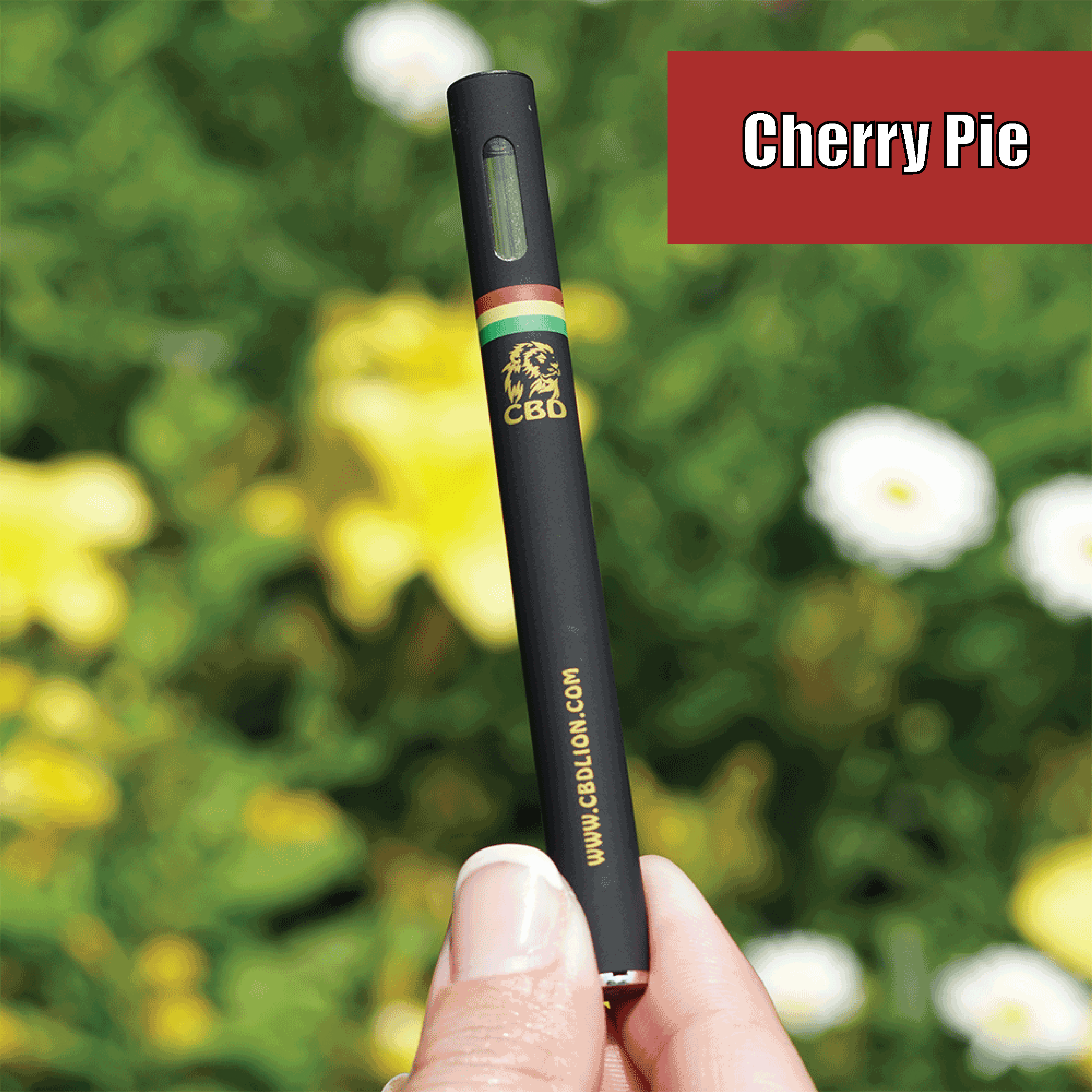 CBD LION: 50mg Cherry Pie CBD Disposable Vape Pen | Leafly