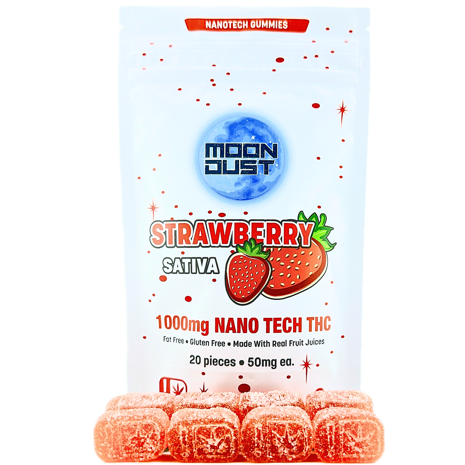 Moon Dust Nano Gummies Strawberry