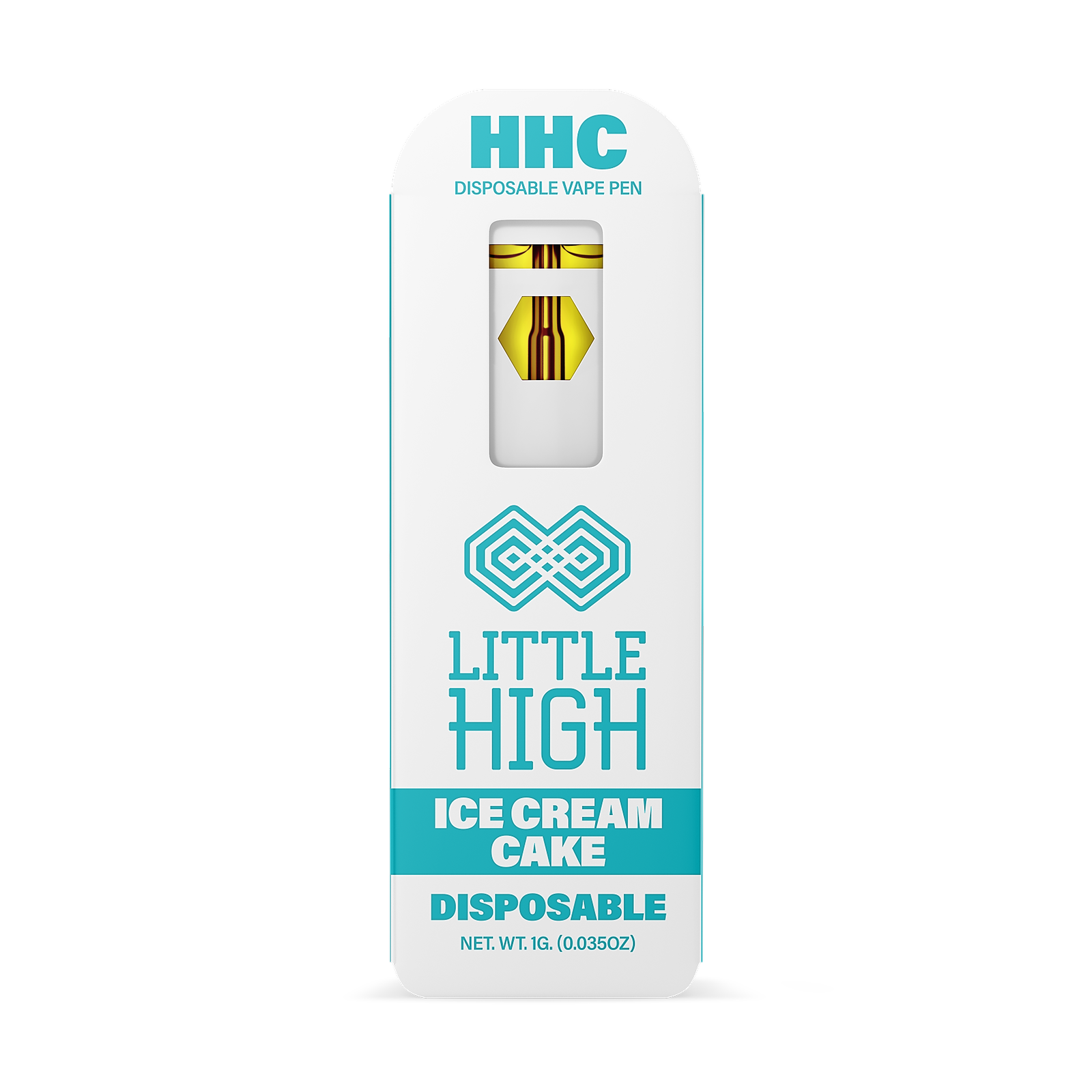littles vape disposable Little High: Little High - HHC Indica - Ice Cream Cake - 1 Gram Pen nic-3mg Color:Thermo Orange to Yellow at Nevada Made Marijuana