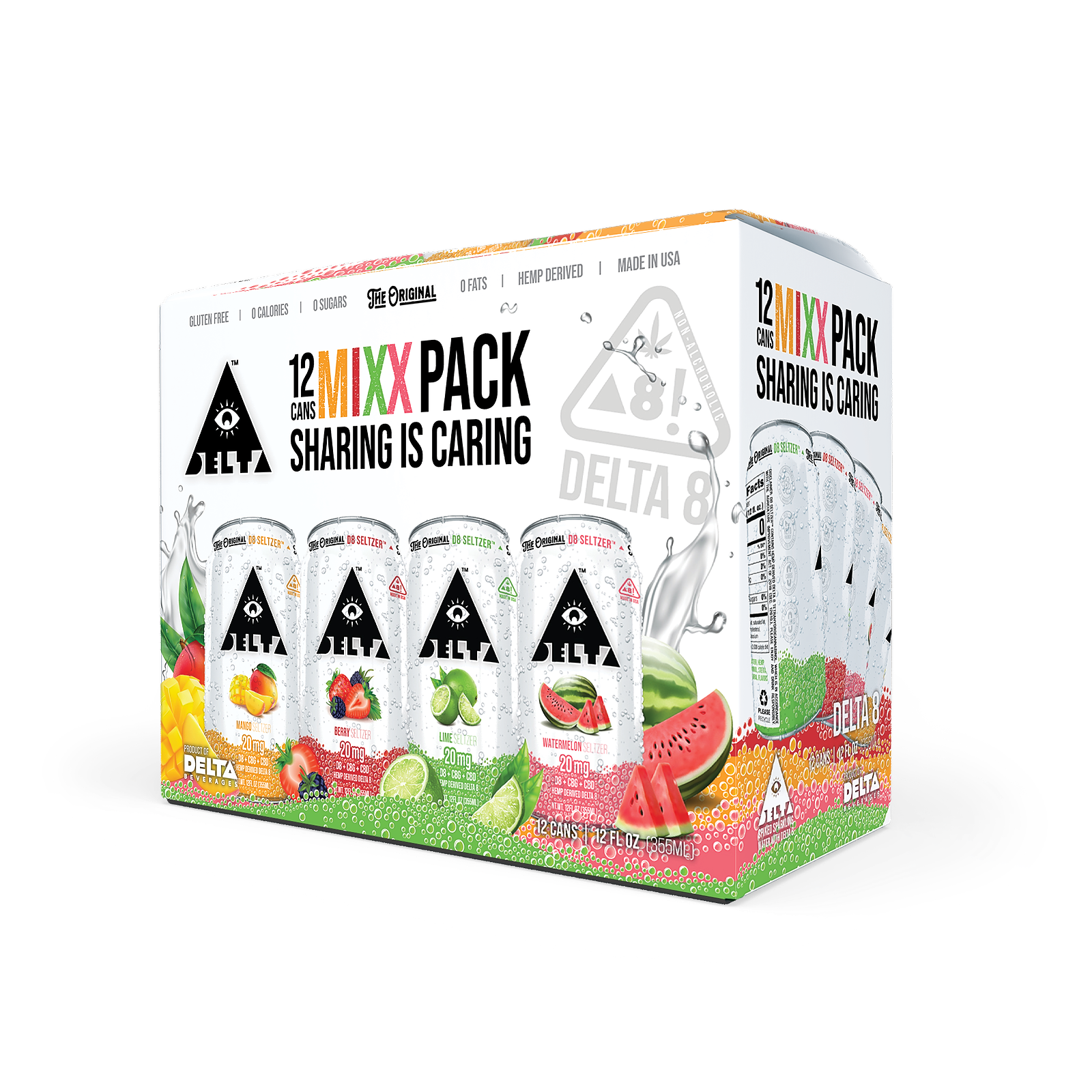 Delta Beverages D8 Seltzer ™ Delta 8 THC The Original D8 Seltzer