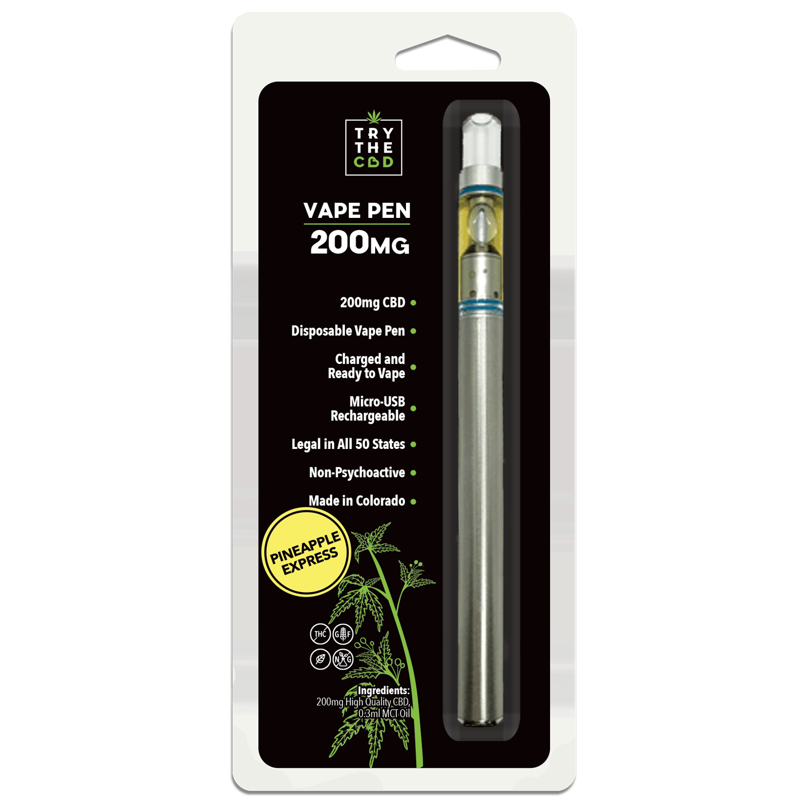 PINEAPPLE EXPRESS 200 mg CBD Disposable Vape Pen Leafly