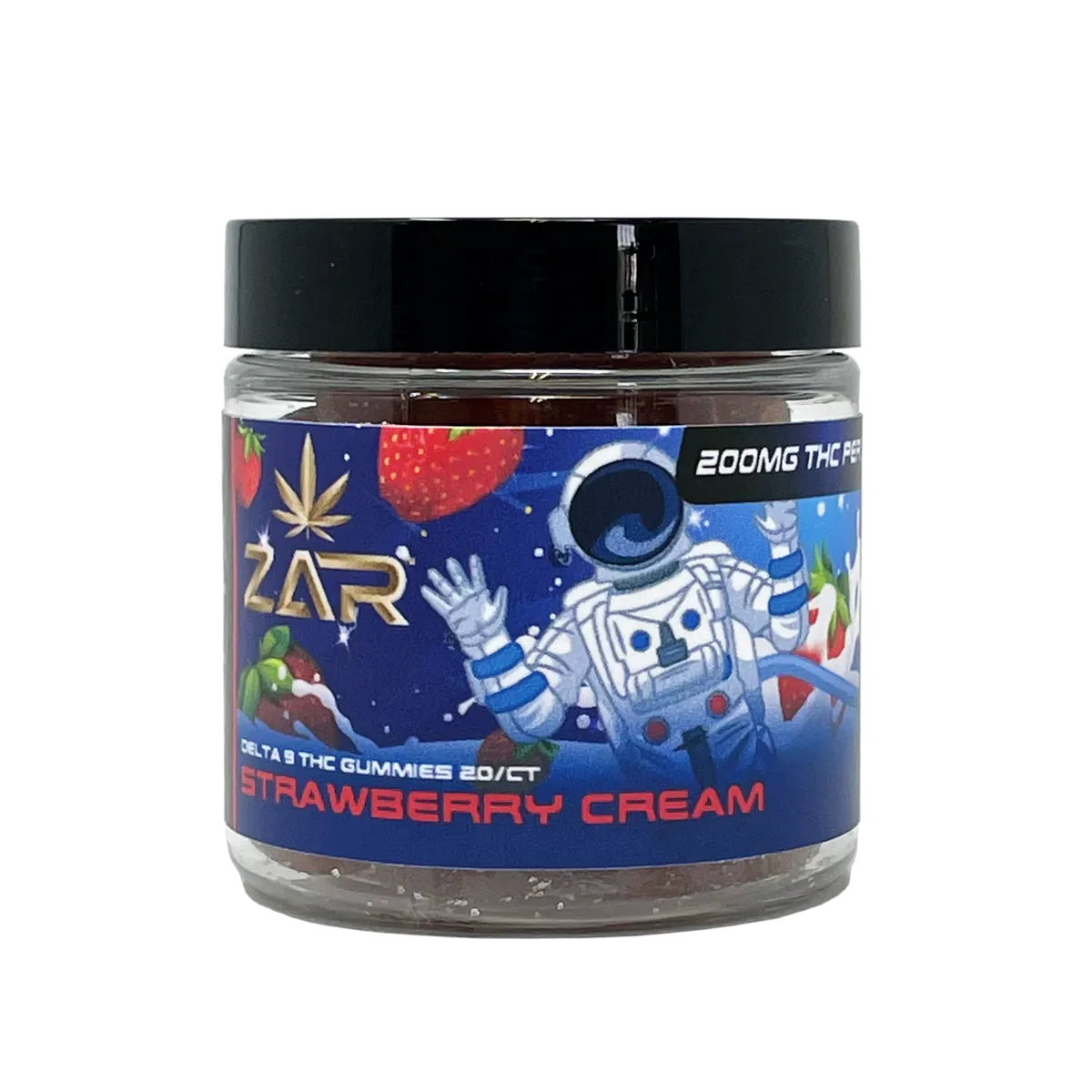 ZAR- Veterans Receive 22% Off!- 10% OFF With Code: LEAFLY: ZAR D9 10mg, 10:1 Strawberry Cream Gummies | Leafly