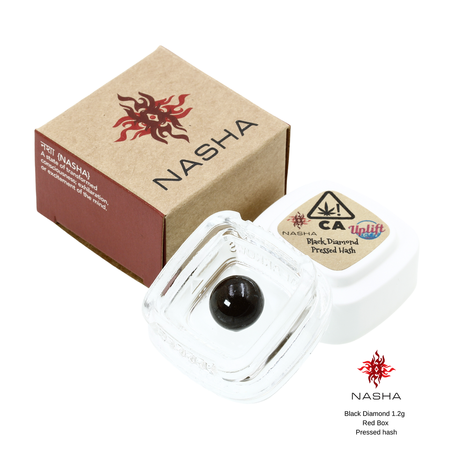 NASHA: Black Diamond 1.2g Red Pressed Hash | Leafly