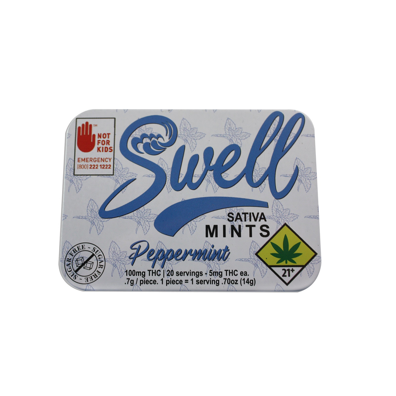 Swell Cannabis: Sativa Peppermint Mints 100mg 20-pack | Leafly