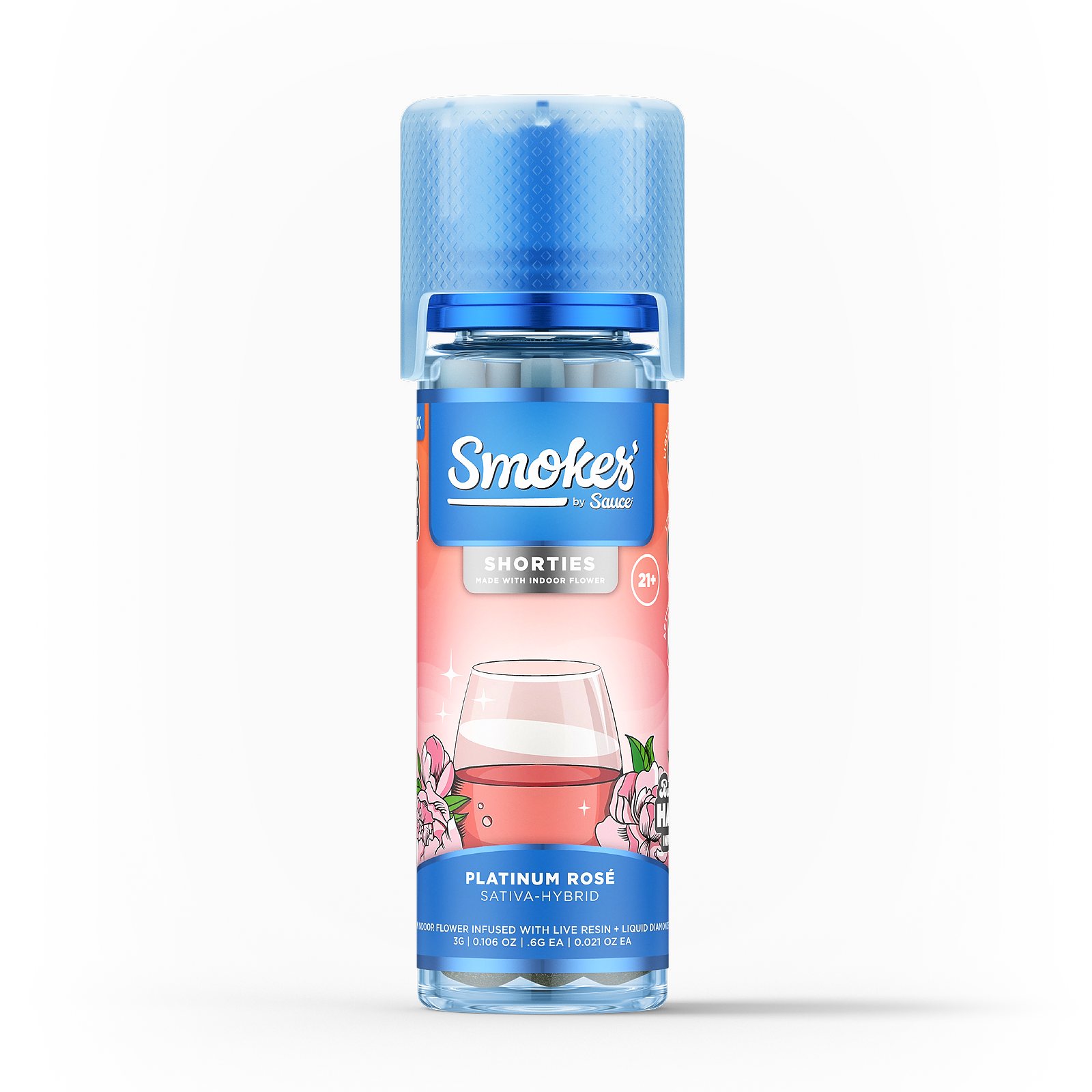 Sauce Essentials: Smokes Infused Preroll 5 Pack - Platinum Rosé (Sativa Hybrid) 3g | Leafly