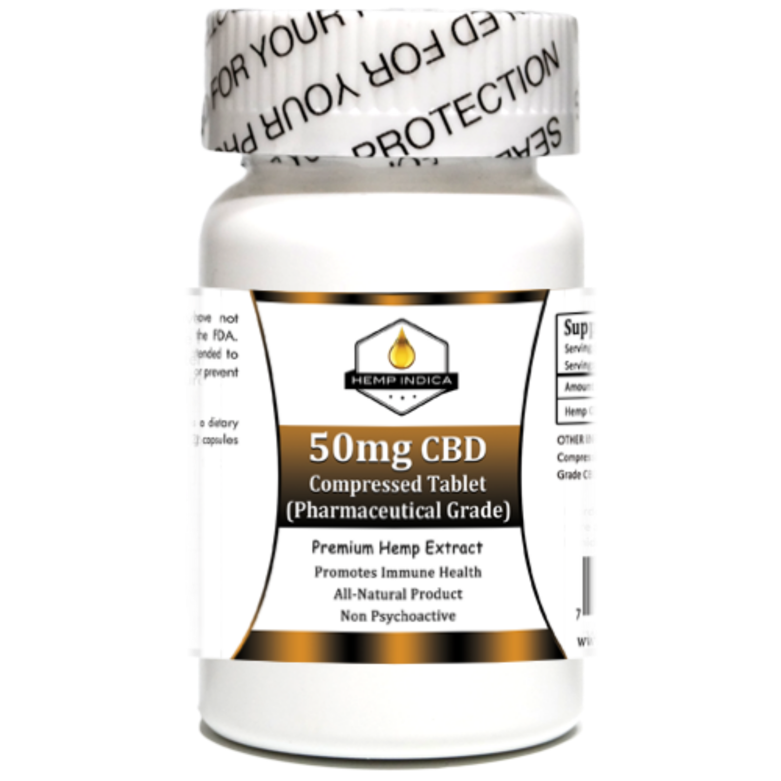 50mg CBD Compressed Isolate Tablet PharmaMedicalGrade CBD