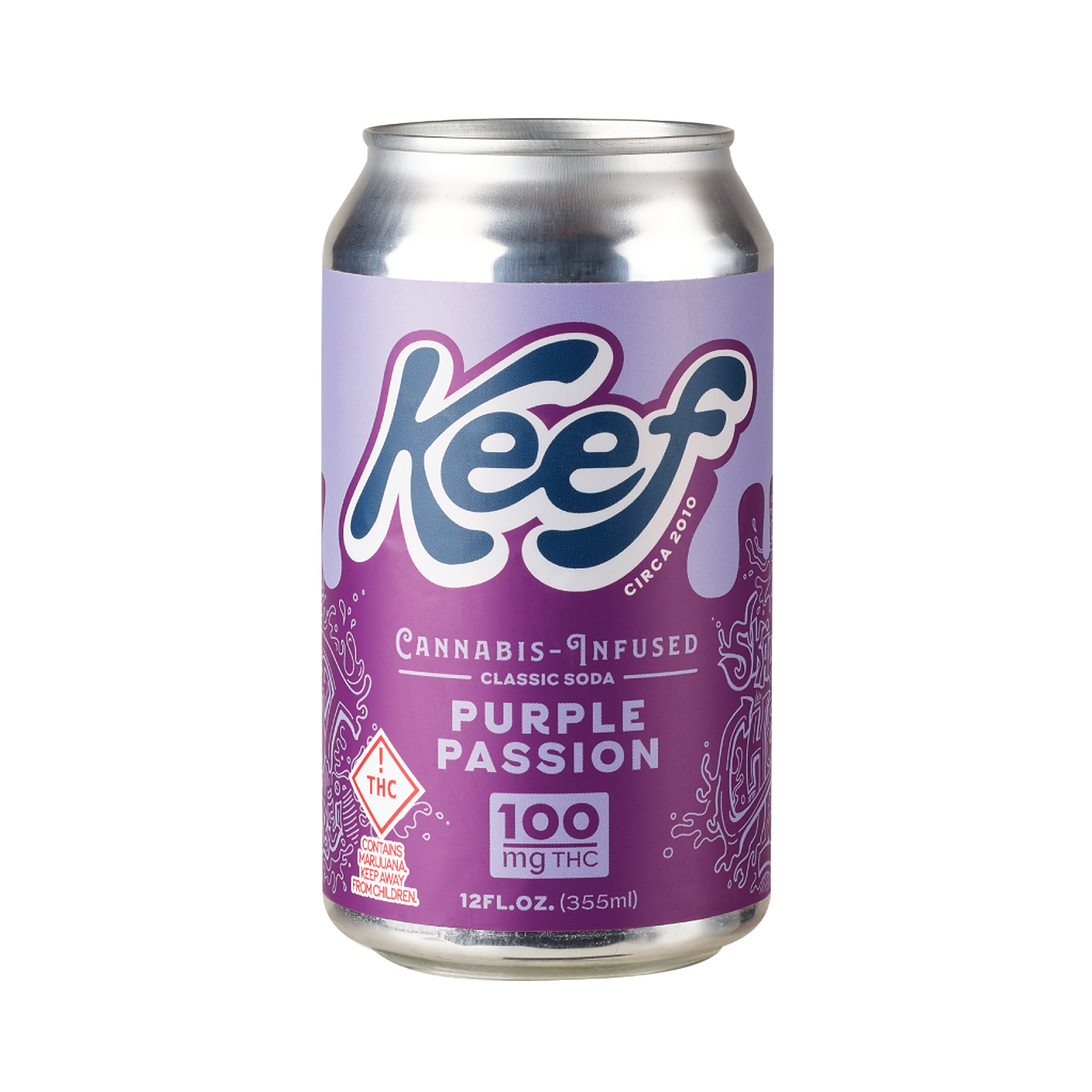 Keef Brands Keef Classic Soda Purple Passion 100mg Leafly