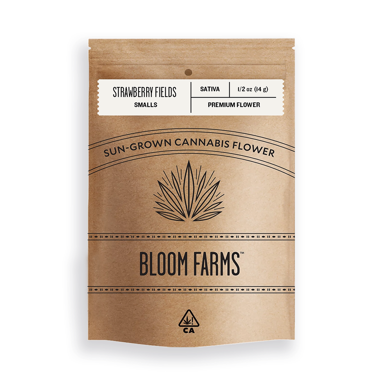 Bloom Farms Strawberry Fields (Sativa) Flower Smalls 1/2 Oz Pouch