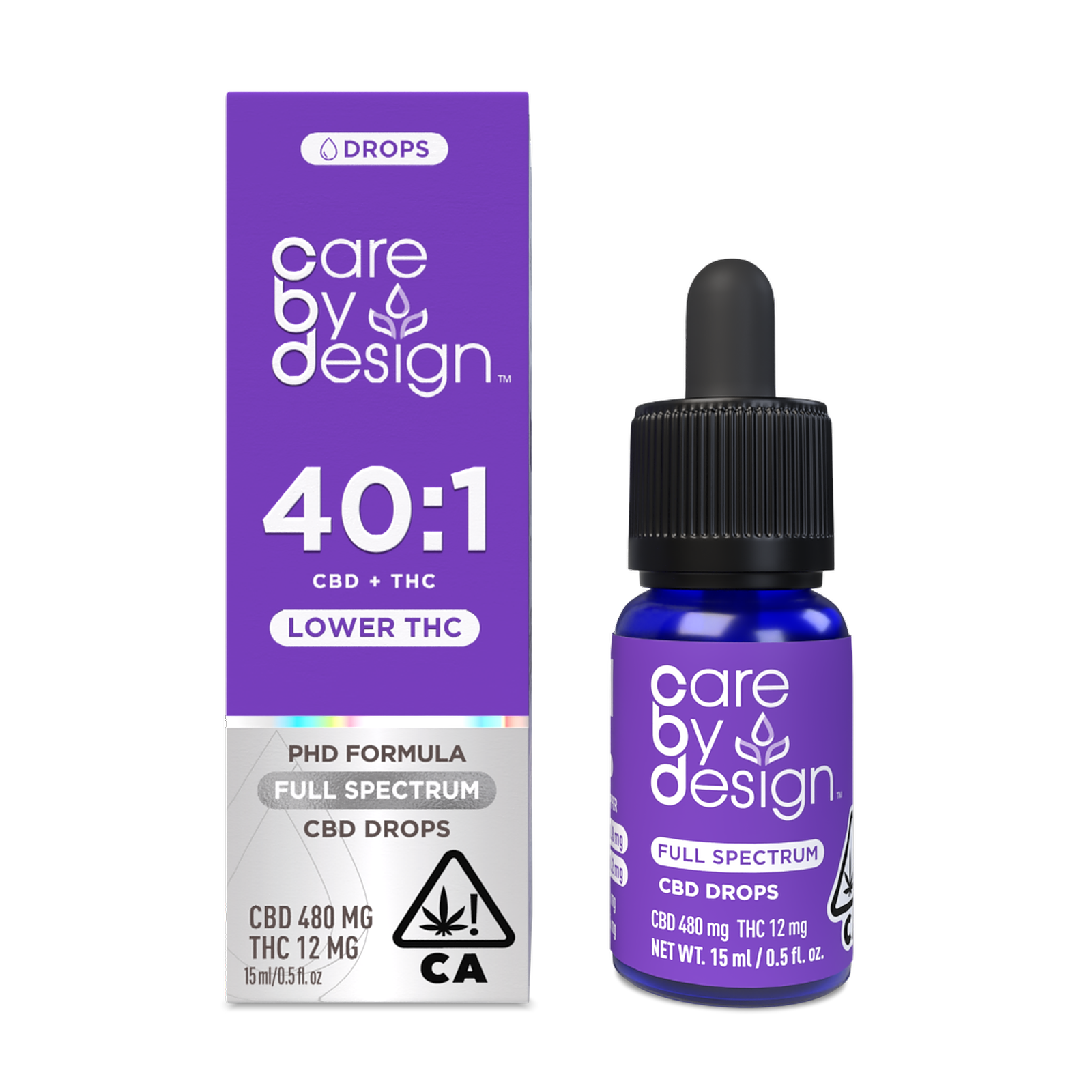 40:1 CBD | LOWER THC FULL SPECTRUM | CBD DROPS | 15ML