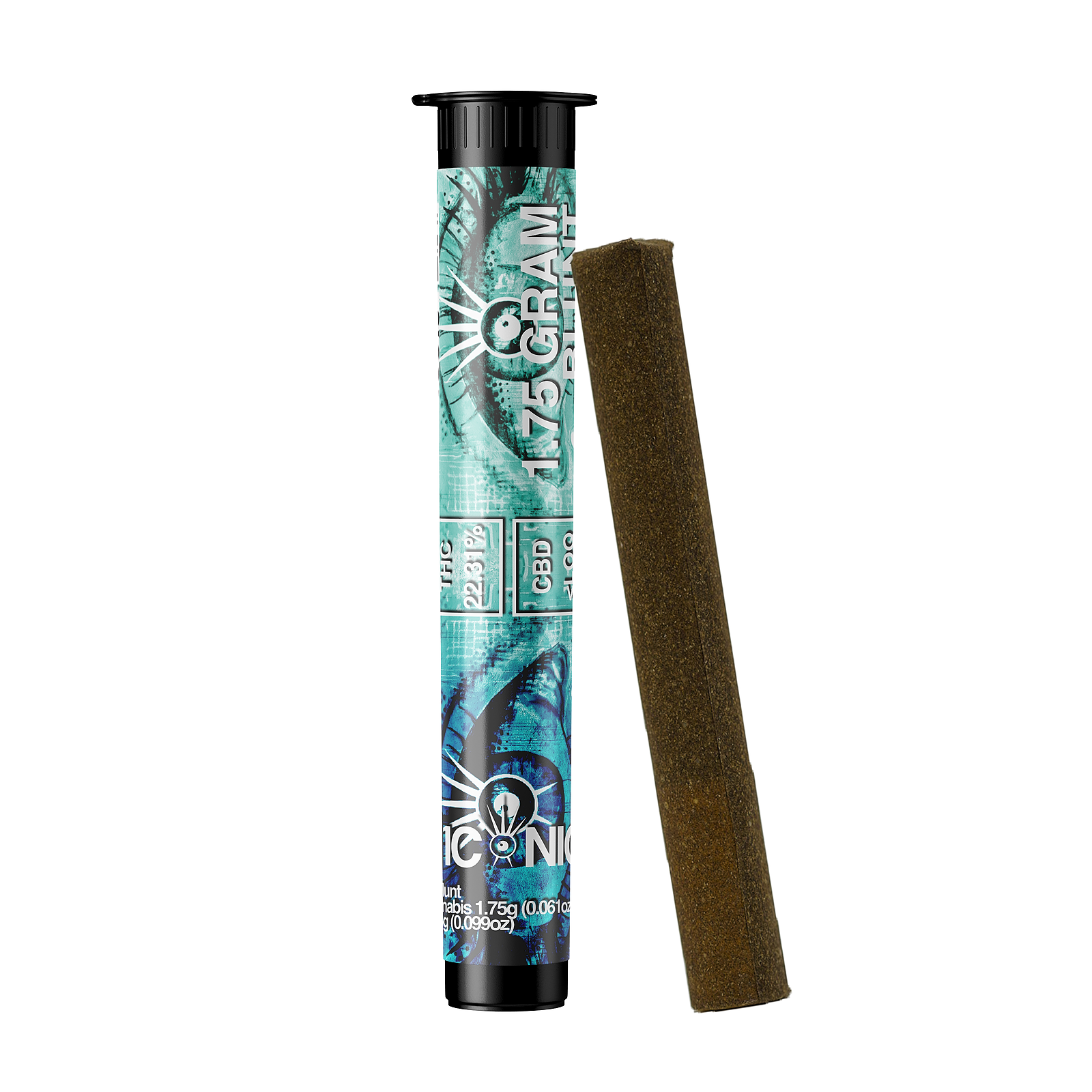 Iconic: 1.75G Blue Dream Iconic Blunt (Sativa/Oregon Roots): 25.59%/22. ...