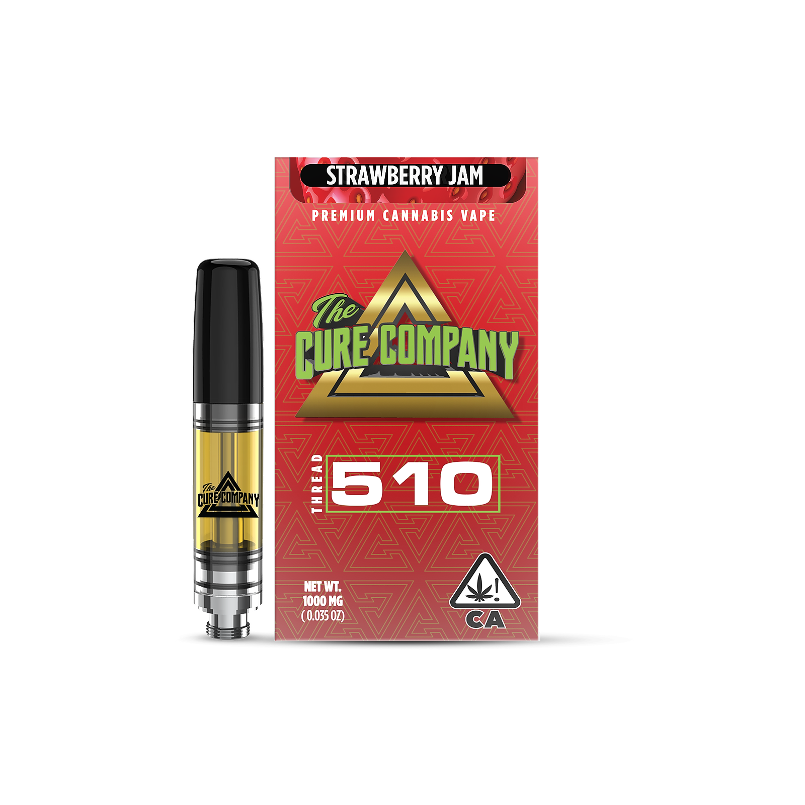 The Cure Company Strawberry Jam 1g Vape Cartridge Leafly