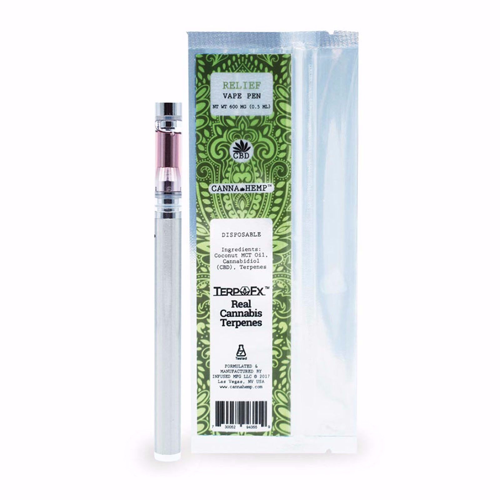 Canna Hemp Relief CBD Vape Pen 600mg Leafly