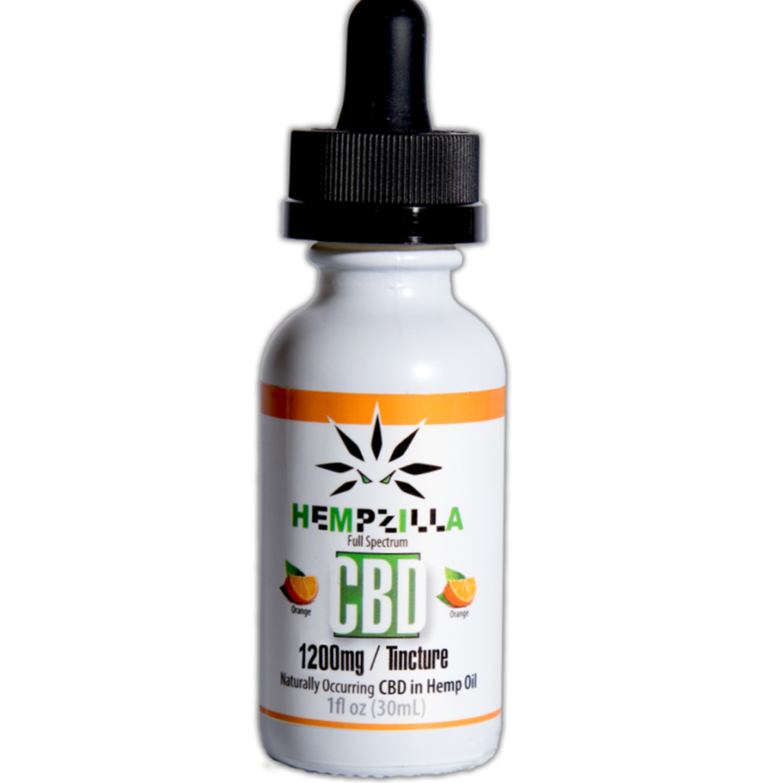 Hempzilla CBD Hempzilla CBD Tincture 1200mg Orange Leafly